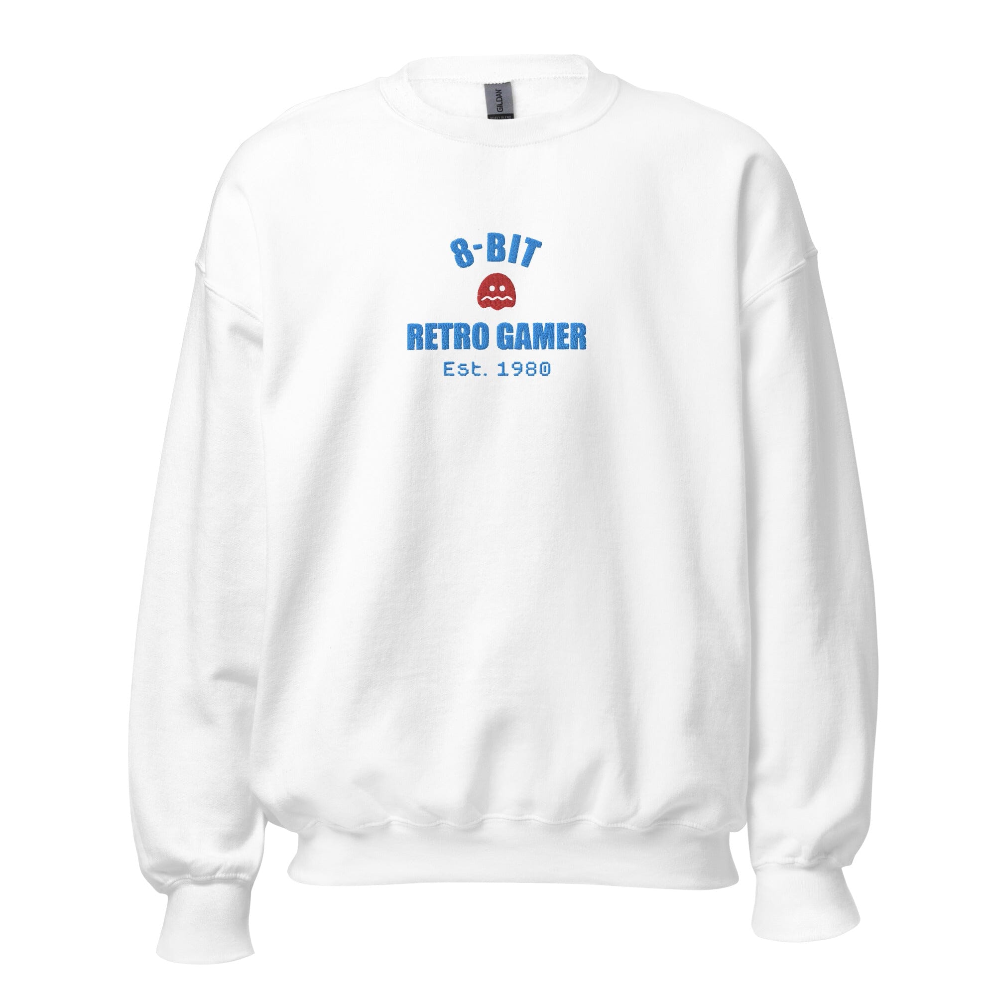 8-Bit Retro Gamer | Embroidered Unisex Sweatshirt | Retro Gaming Threads & Thistles Inventory