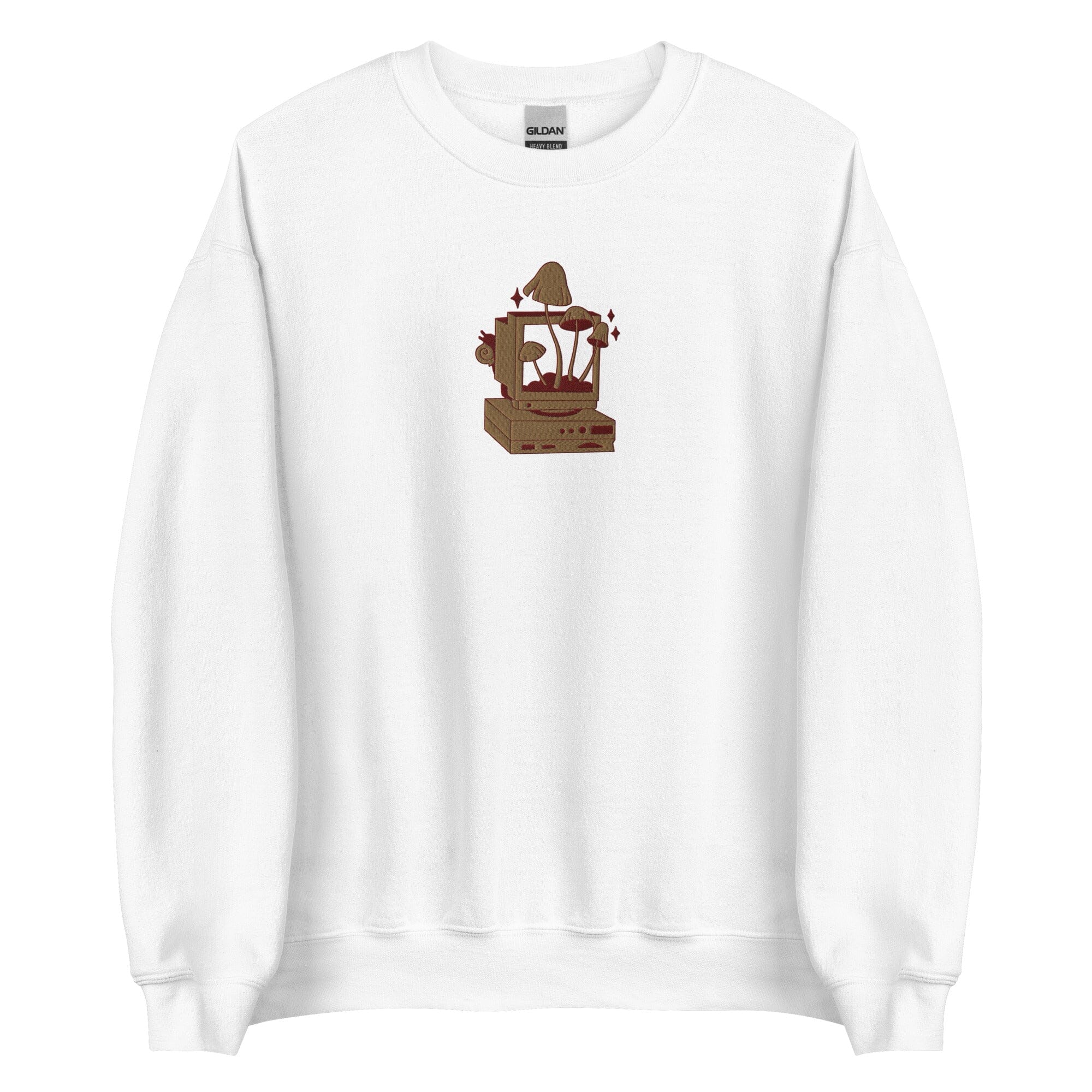 Cozy PC Gaming | Embroidered Unisex Sweatshirt | Cozy Gamer Threads & Thistles Inventory White S