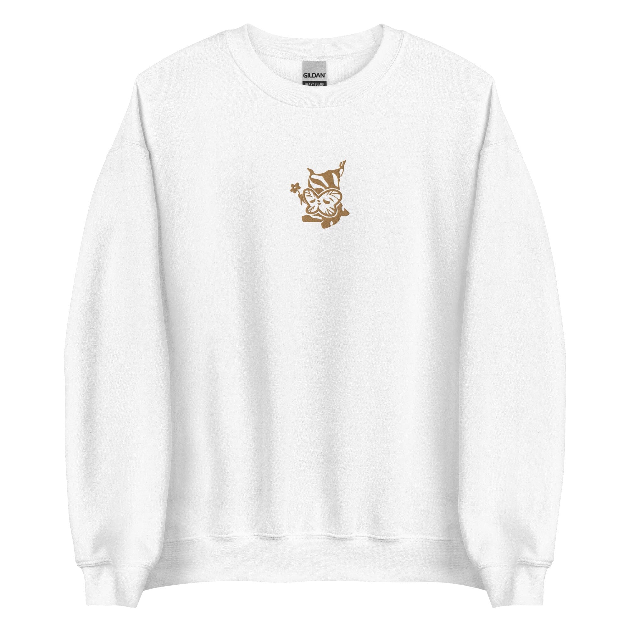 Golden Korok | Embroidered Unisex Sweatshirt | The Legend of Zelda Threads & Thistles Inventory White S
