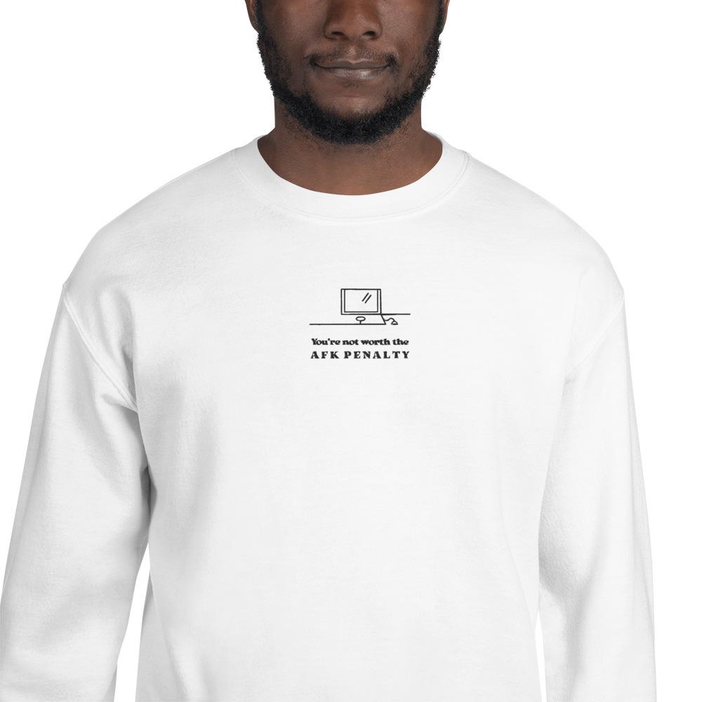 AFK Penalty | Embroidered Unisex Sweatshirt | FPS/TPS Threads and Thistles Inventory