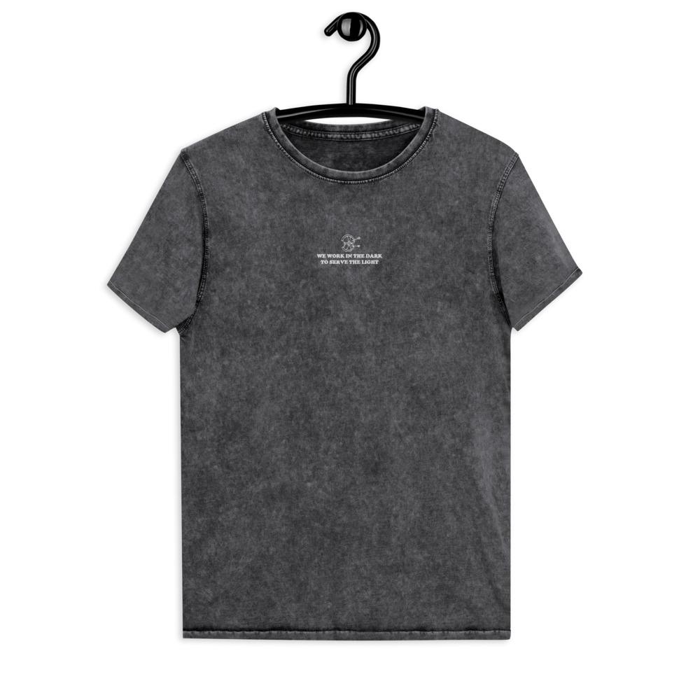 Serve the Light | Embroidered Denim T-Shirt | Assassin's Creed Threads and Thistles Inventory