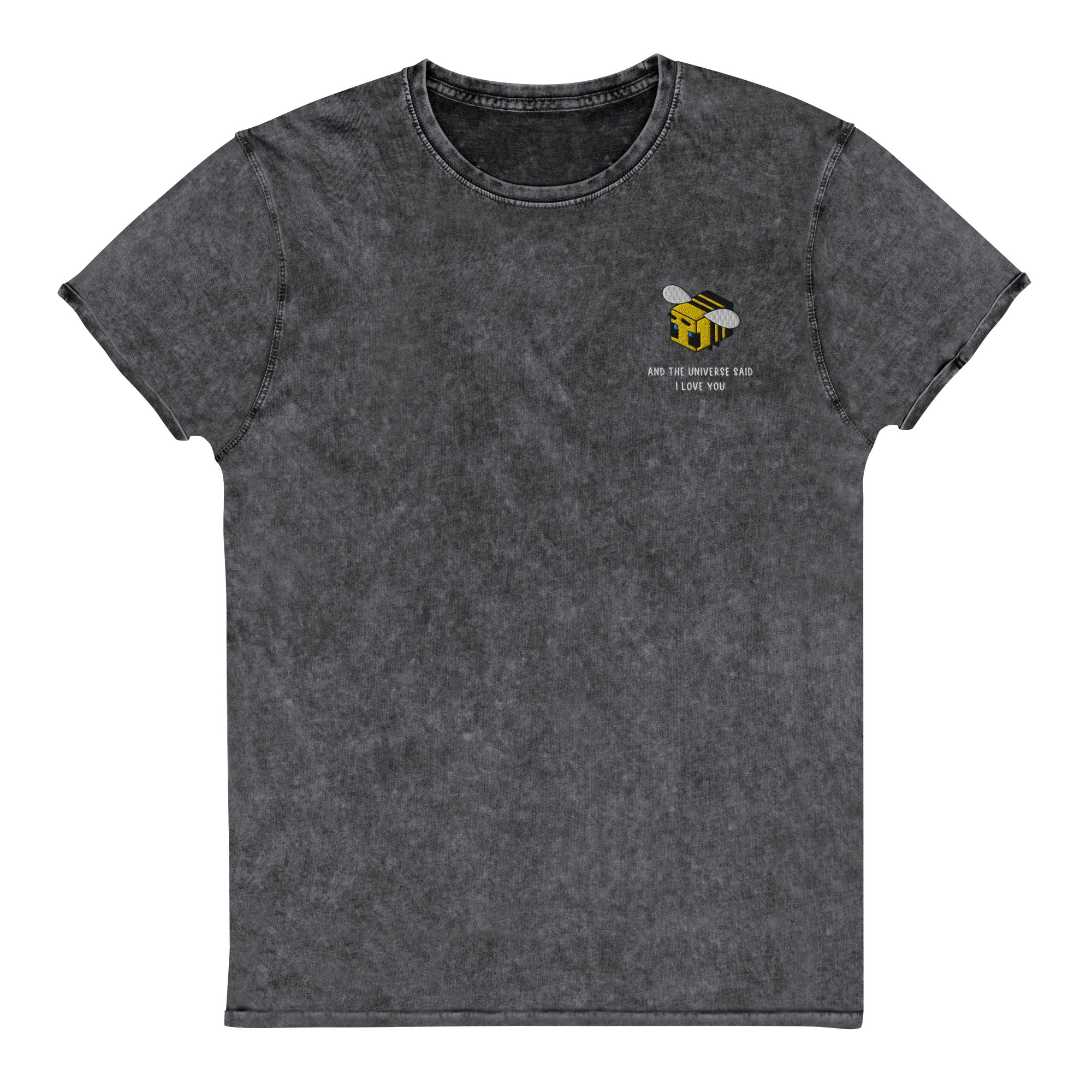 The Universe Said I Love You | Denim T-Shirt | Minecraft Threads and Thistles Inventory Black S