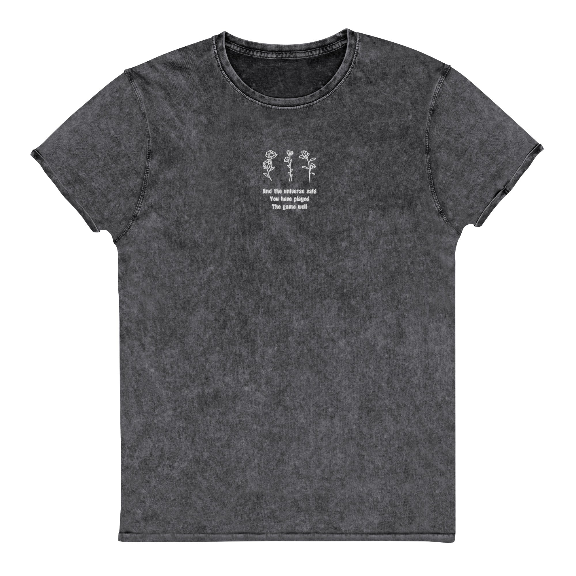 You Have Played the Game Well | Denim T-Shirt | Minecraft Threads and Thistles Inventory Black S