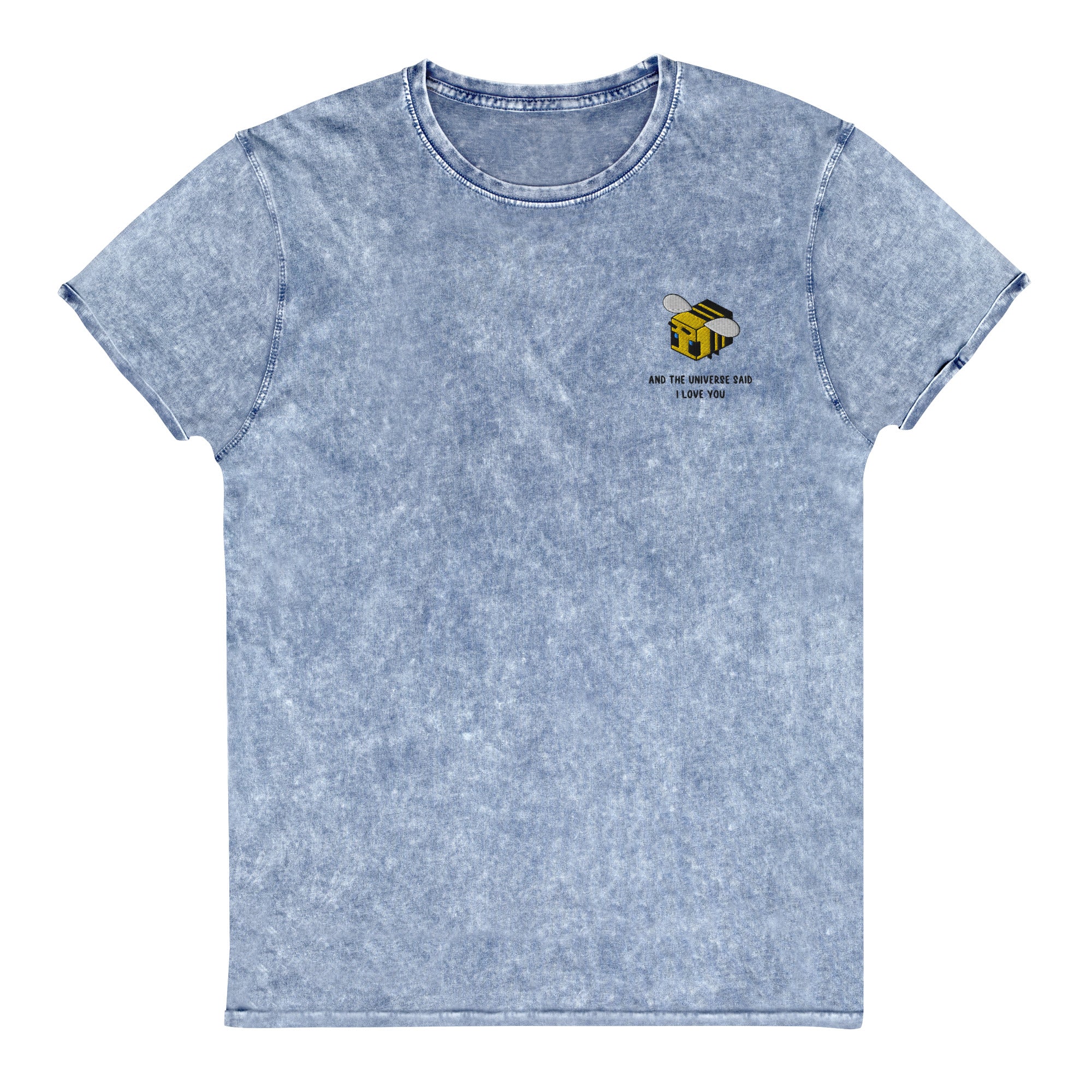The Universe Said I Love You | Denim T-Shirt | Minecraft Threads and Thistles Inventory Denim Blue S