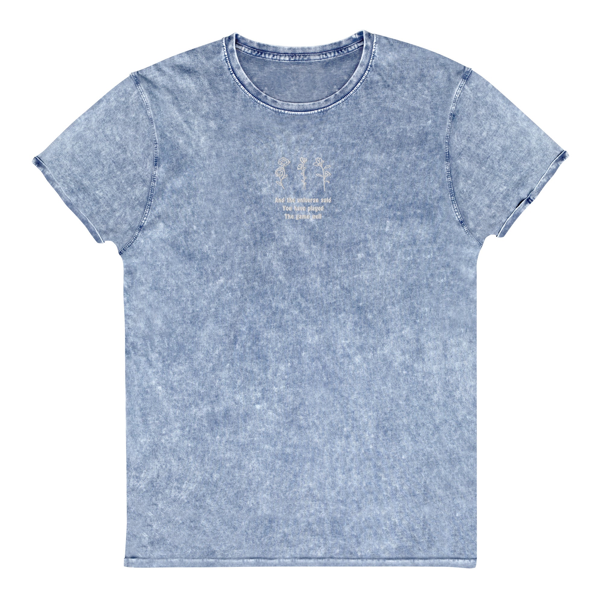 You Have Played the Game Well | Denim T-Shirt | Minecraft Threads and Thistles Inventory Denim Blue S