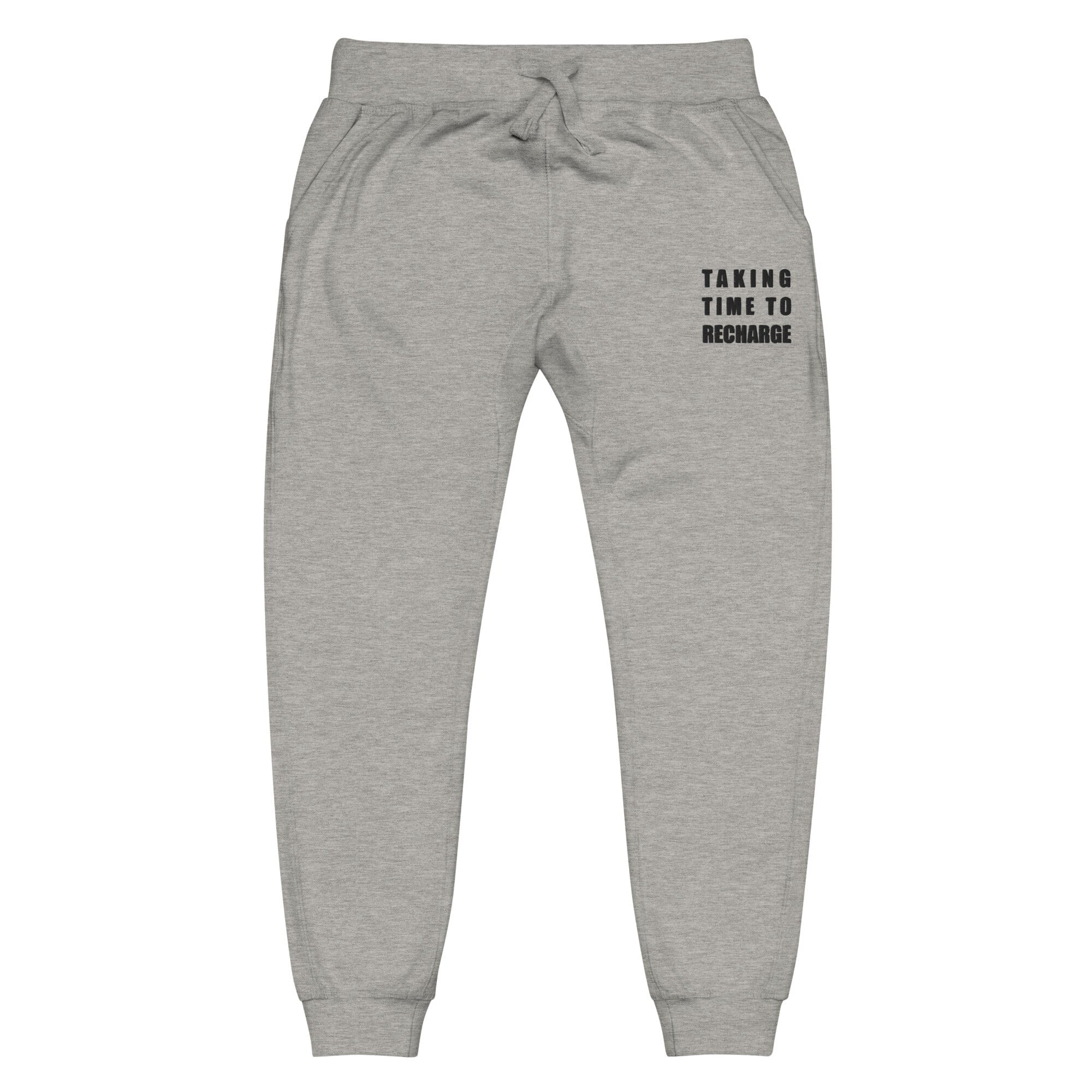 Taking Time to Recharge | Unisex fleece sweatpants | Gamer Affirmations Threads & Thistles Inventory Carbon Grey XS
