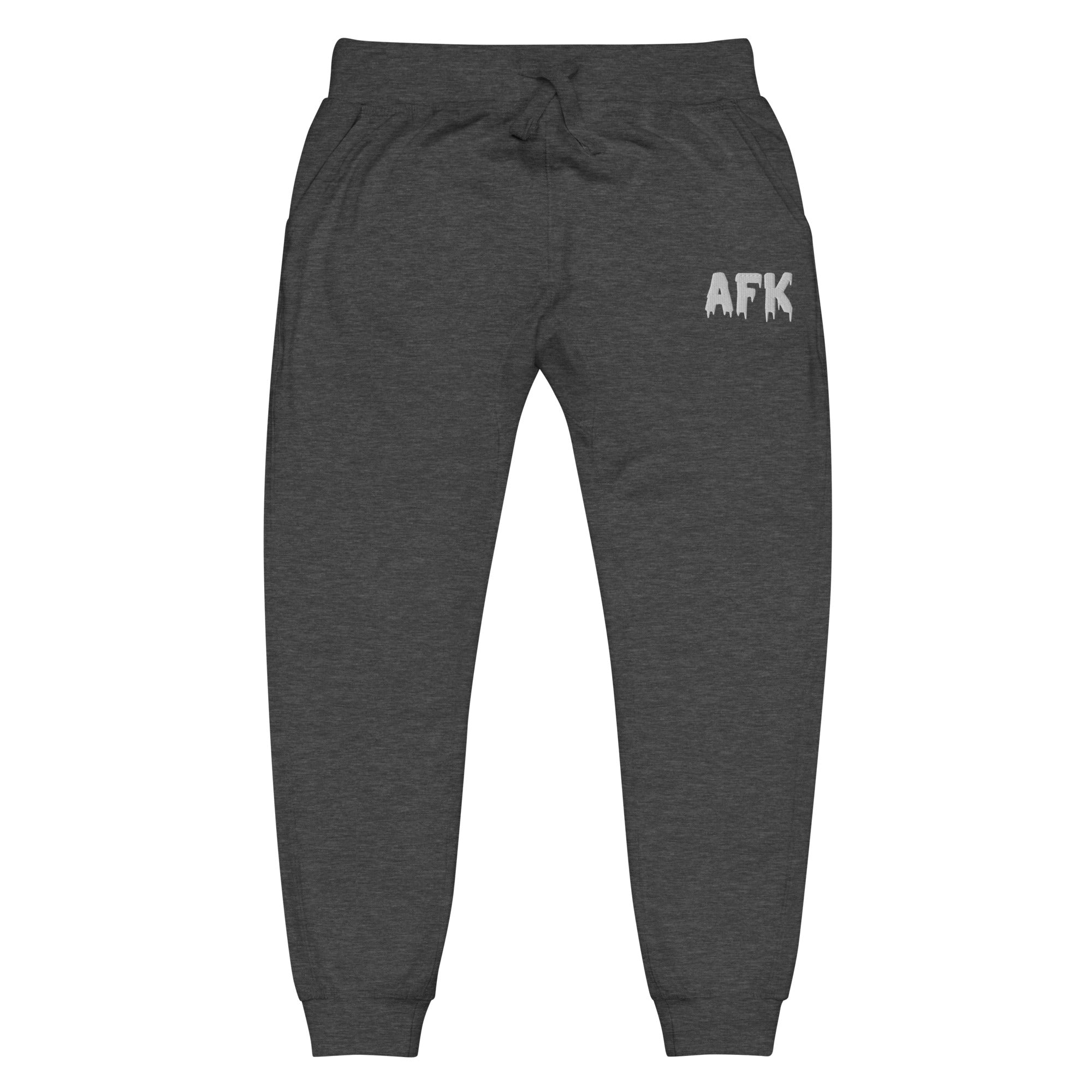 AFK | Unisex fleece sweatpants Sweatpants Threads & Thistles Inventory Charcoal Heather XS