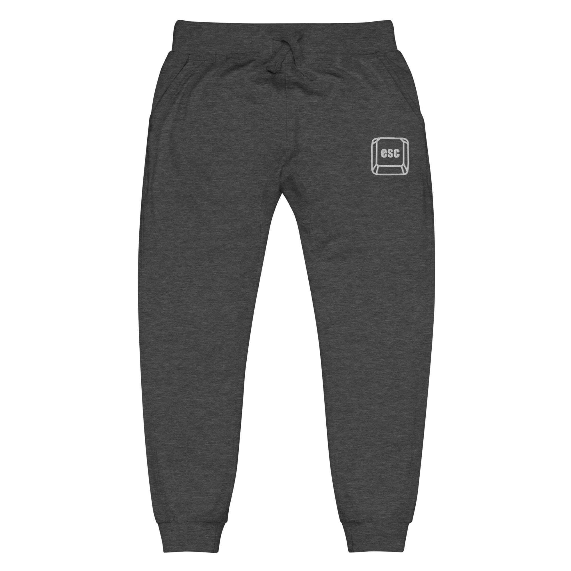 Escape Key | Unisex fleece sweatpants | Gamer Affirmations Threads & Thistles Inventory Charcoal Heather XS 