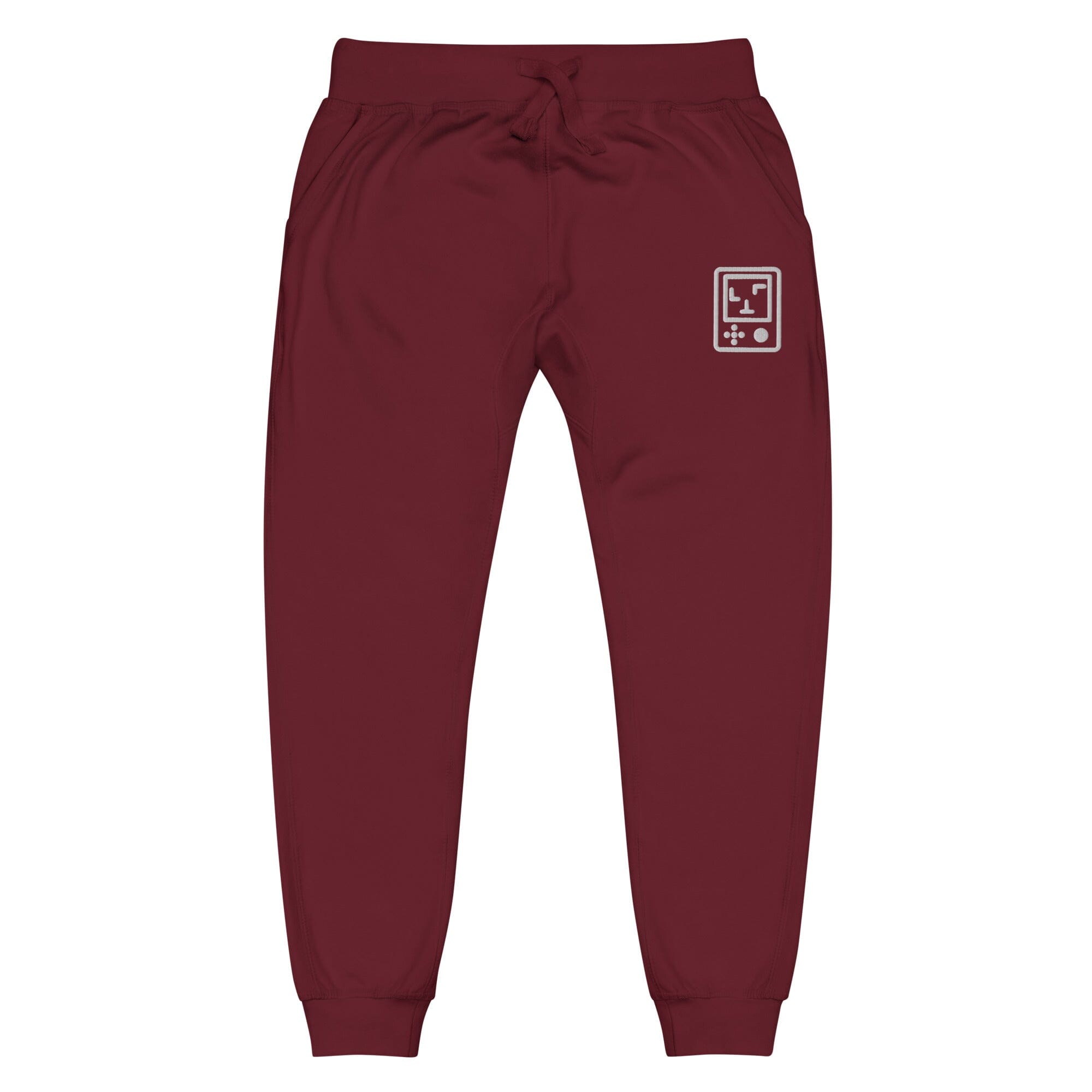 Touch Grass Console | Unisex fleece sweatpants | Gamer Affirmations Threads & Thistles Inventory Maroon XS