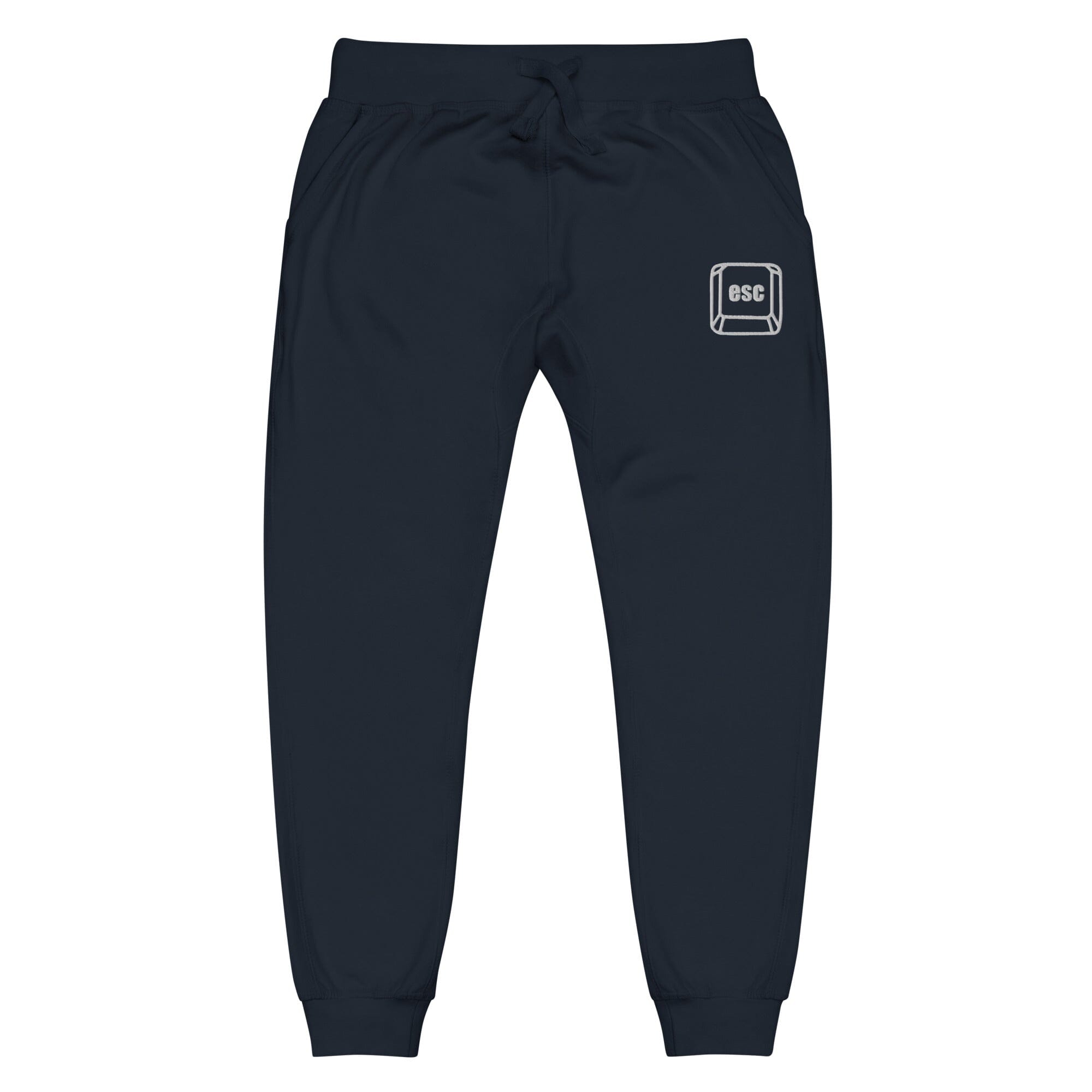 Escape Key | Unisex fleece sweatpants | Gamer Affirmations Threads & Thistles Inventory Navy Blazer XS
