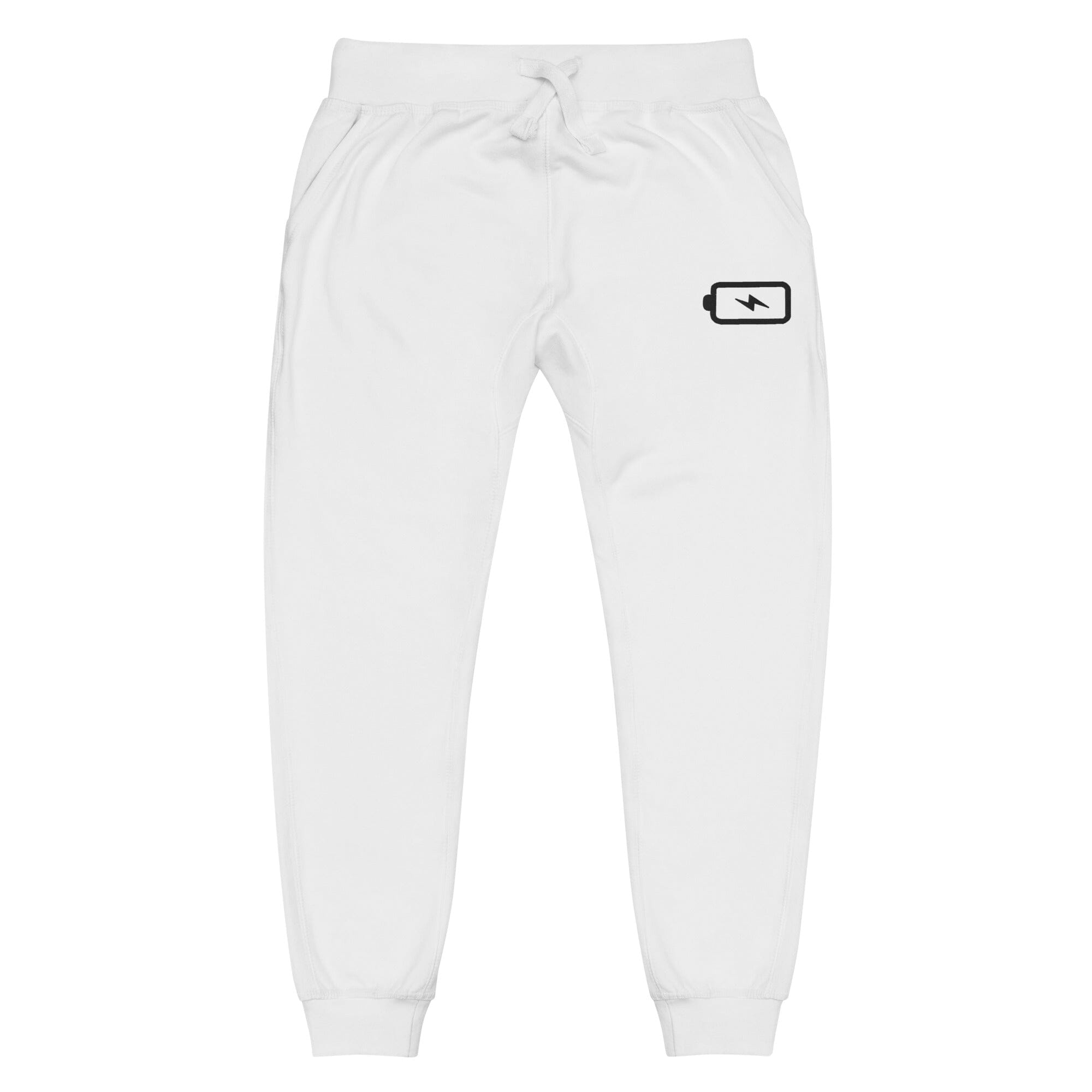 Battery Recharge | Unisex fleece sweatpants | Gamer Affirmations Threads & Thistles Inventory White XS