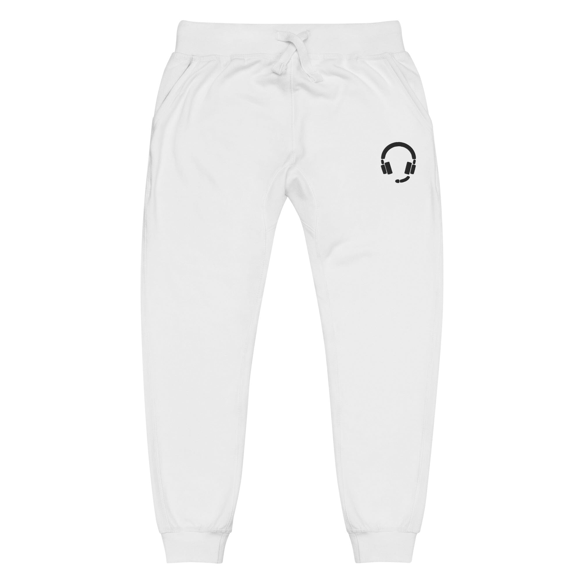 GLHF Headset | Unisex fleece sweatpants | Gamer Affirmations Threads & Thistles Inventory White XS