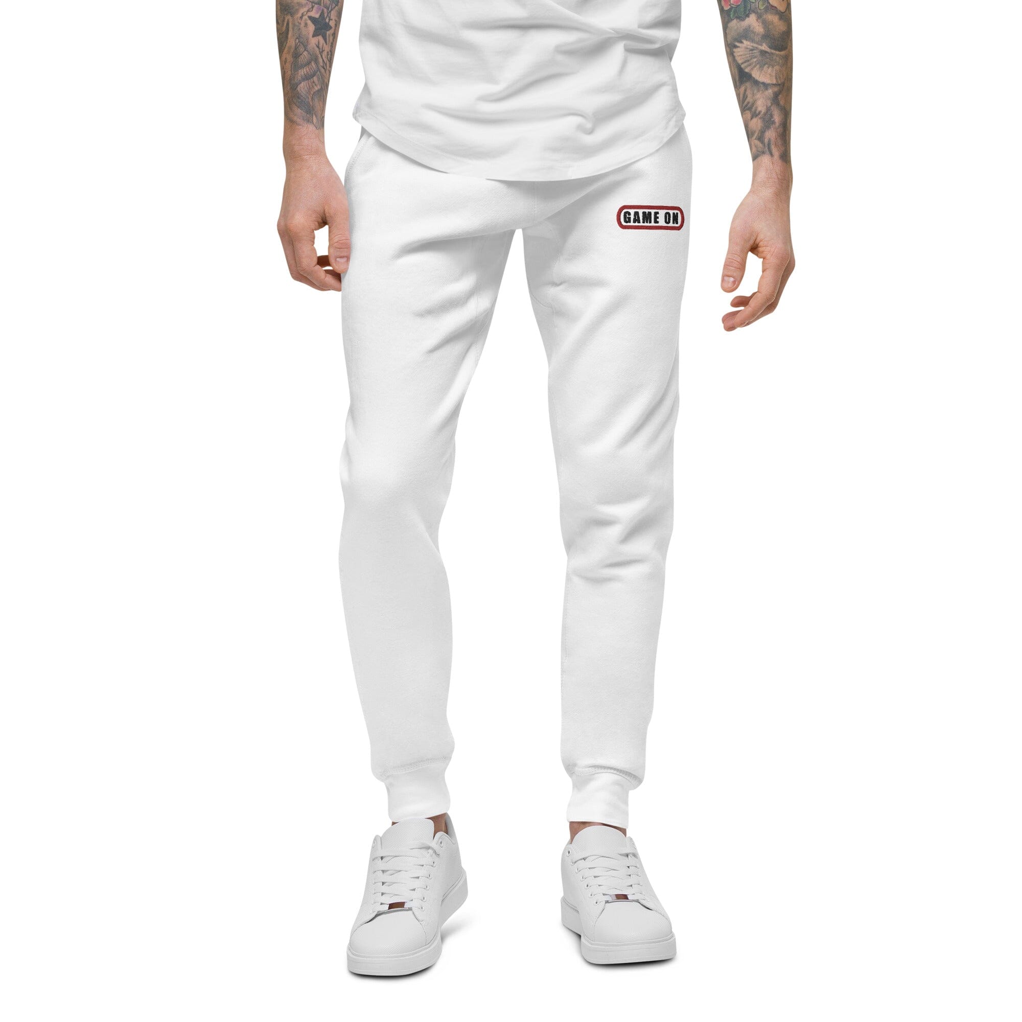 Game On | Unisex fleece sweatpants | Retro Gaming Threads & Thistles Inventory White XS