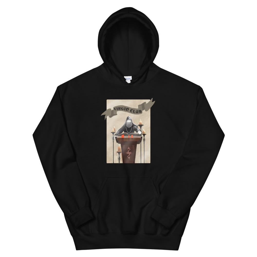 Virgin Club | Unisex Hoodie | Skyrim Threads and Thistles Inventory Black S