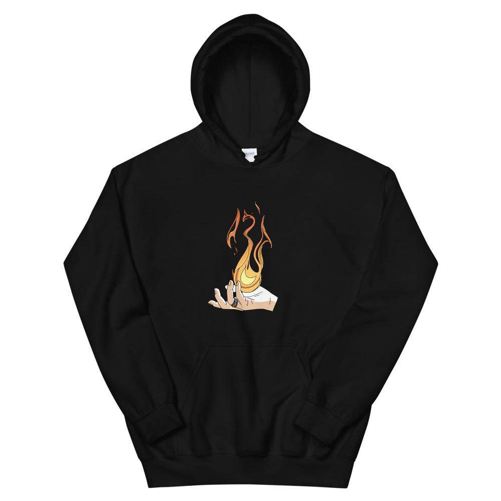 Destruction Spell | Unisex Hoodie | Skyrim Threads and Thistles Inventory Black S