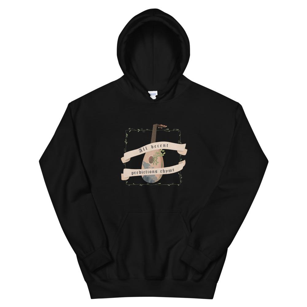 Predictions Rhyme | Unisex Hoodie | The Witcher Threads and Thistles Inventory Black S