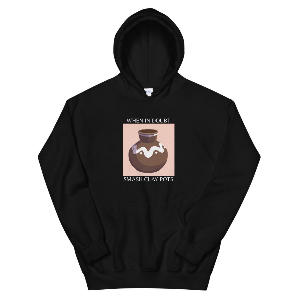 Smash Clay Pots | Unisex Hoodie | The Legend of Zelda Threads and Thistles Inventory Black S