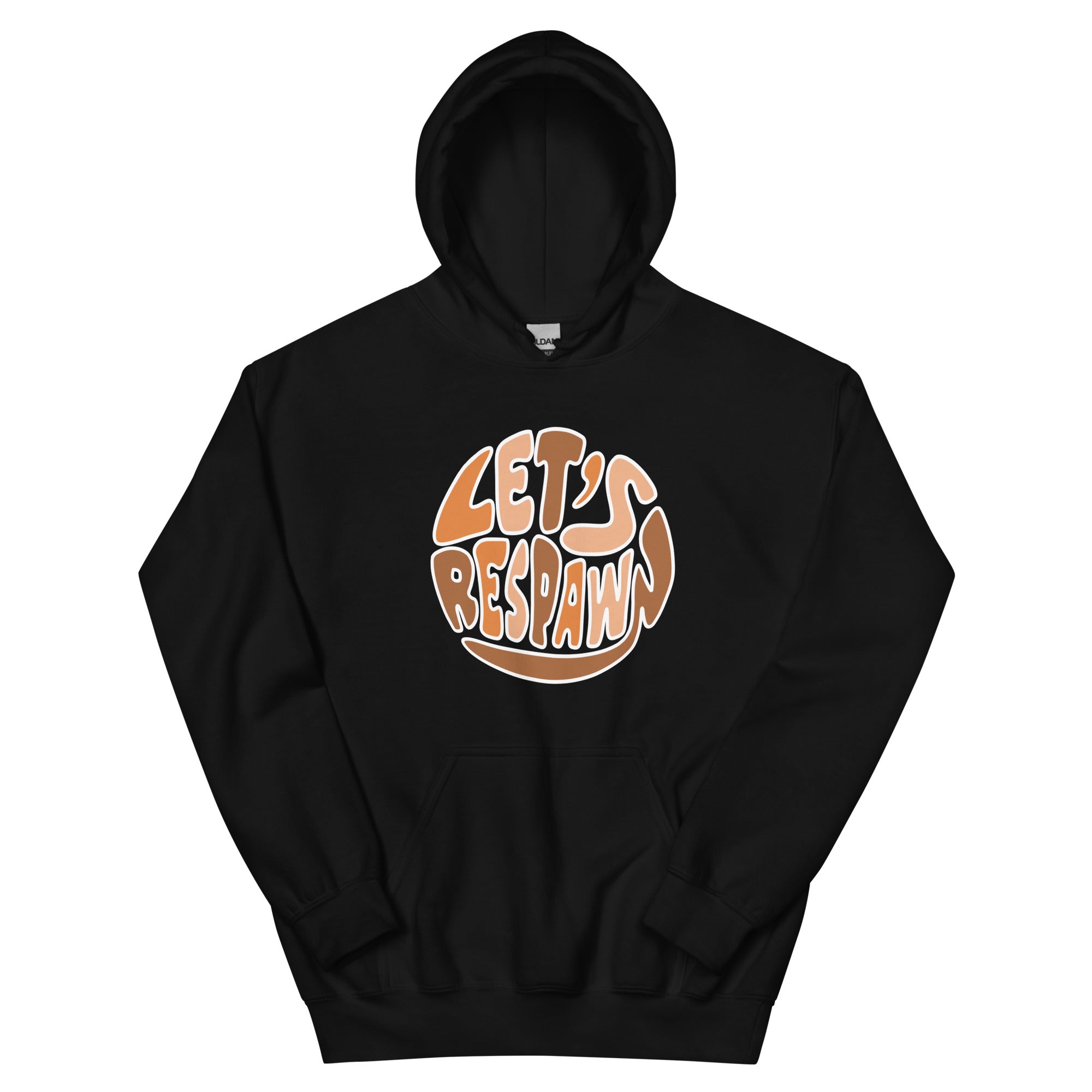 Let's Respawn | Unisex Hoodie Threads and Thistles Inventory Black S