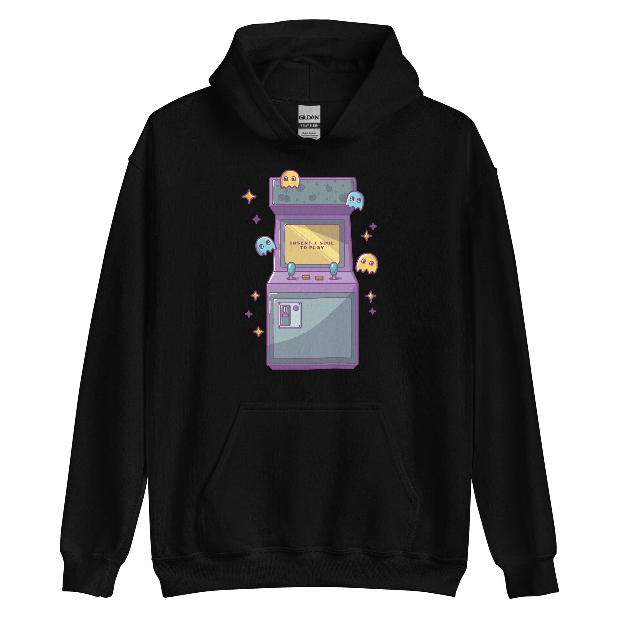 Insert 1 Soul to Play | Unisex Hoodie | Retro Gaming Threads & Thistles Inventory Black S