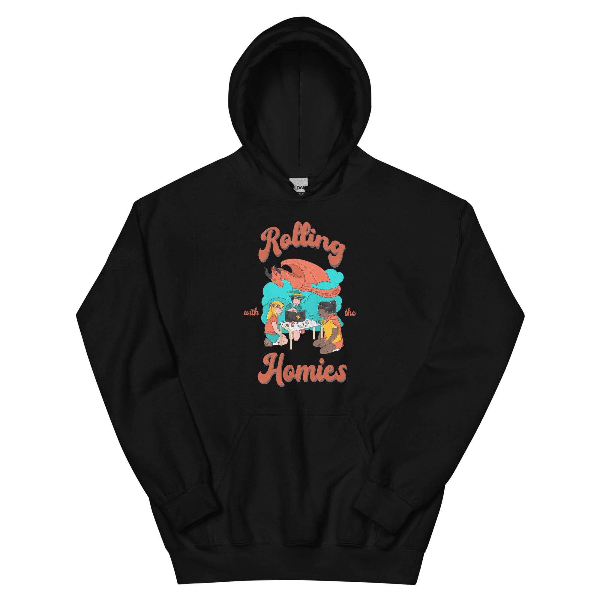 Rolling with the Homies | Unisex Hoodie | Retro Gaming Threads & Thistles Inventory Black S
