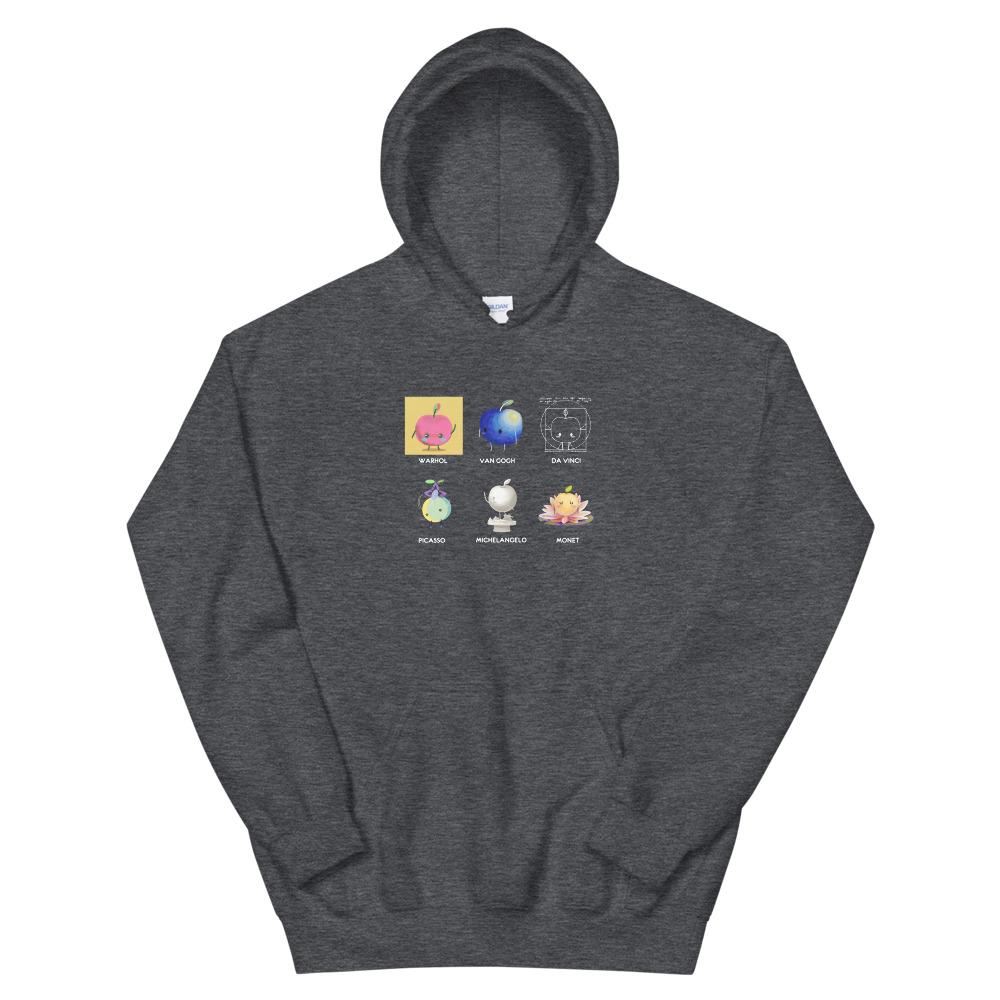 Junimo Artists | Unisex Hoodie | Stardew Valley Threads and Thistles Inventory Dark Heather S