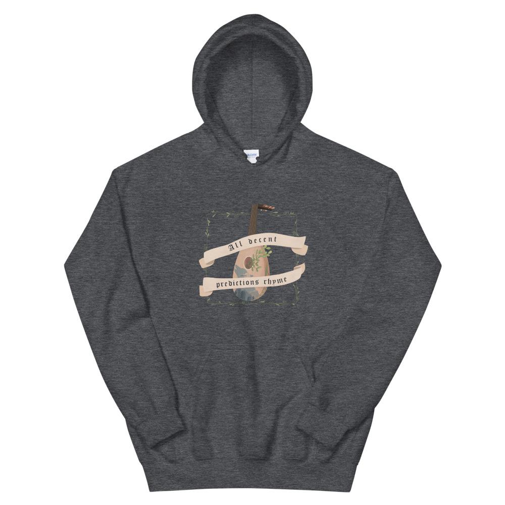 Predictions Rhyme | Unisex Hoodie | The Witcher Threads and Thistles Inventory Dark Heather S
