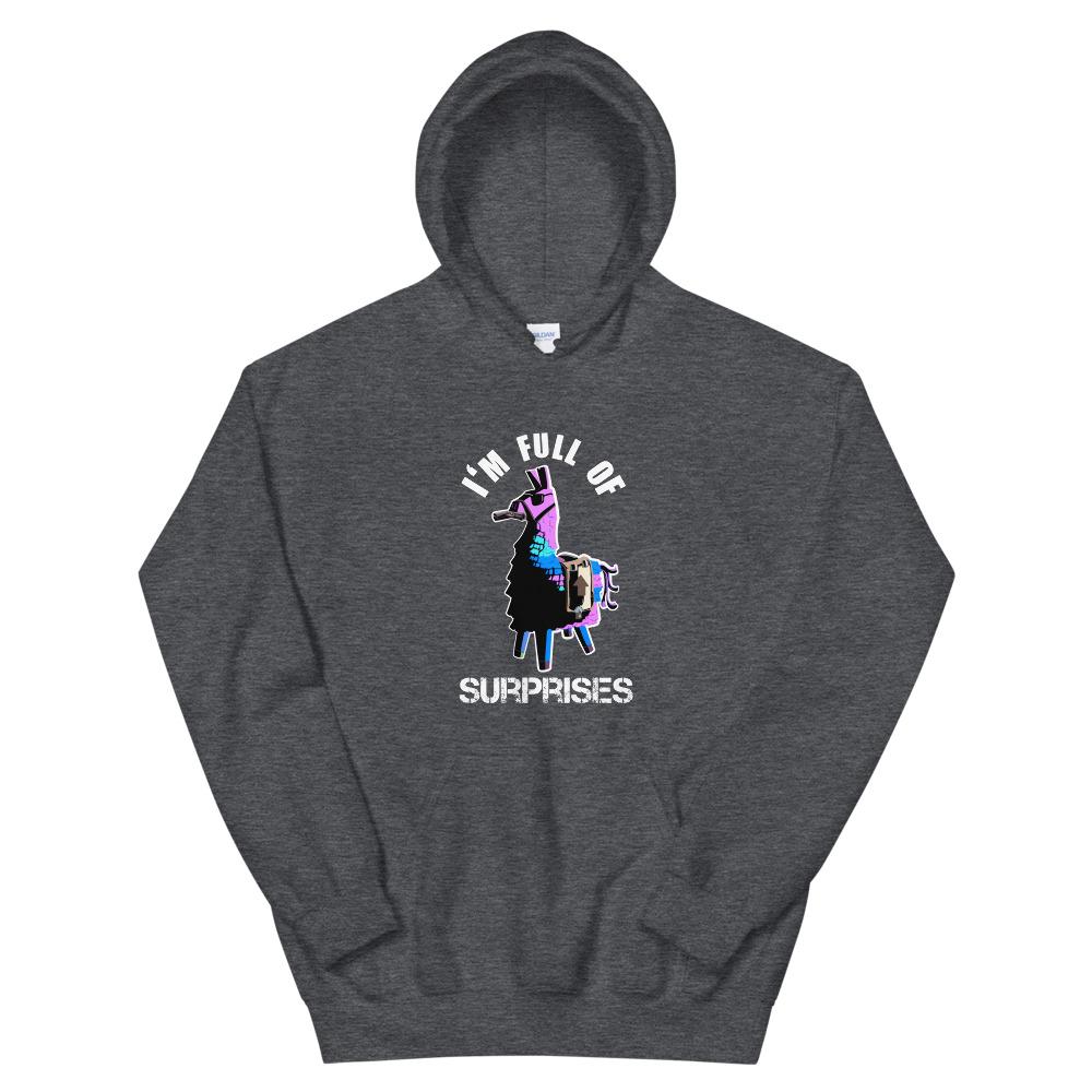 Full of Surprises | Unisex Hoodie | Fortnite Threads and Thistles Inventory Dark Heather S 