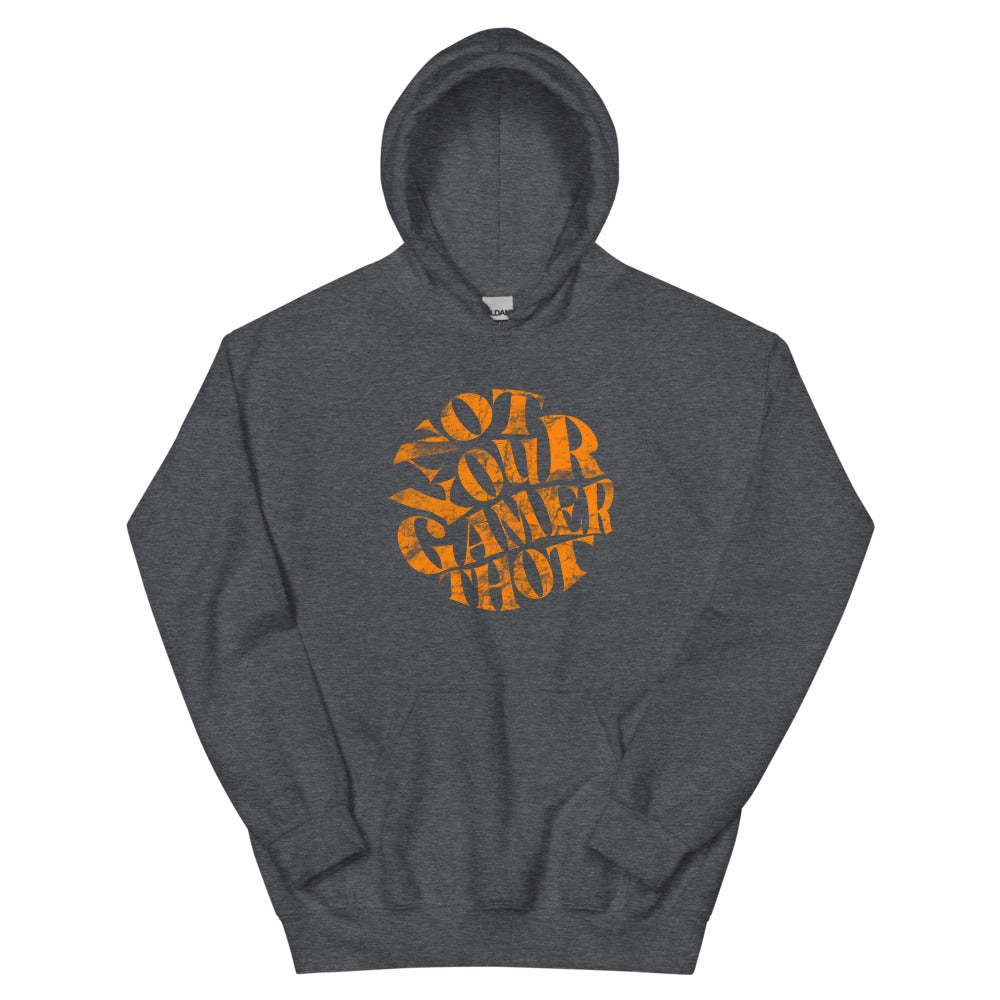 Gamer Thot (distressed design) | Unisex Hoodie | Feminist Gamer Threads and Thistles Inventory Dark Heather S