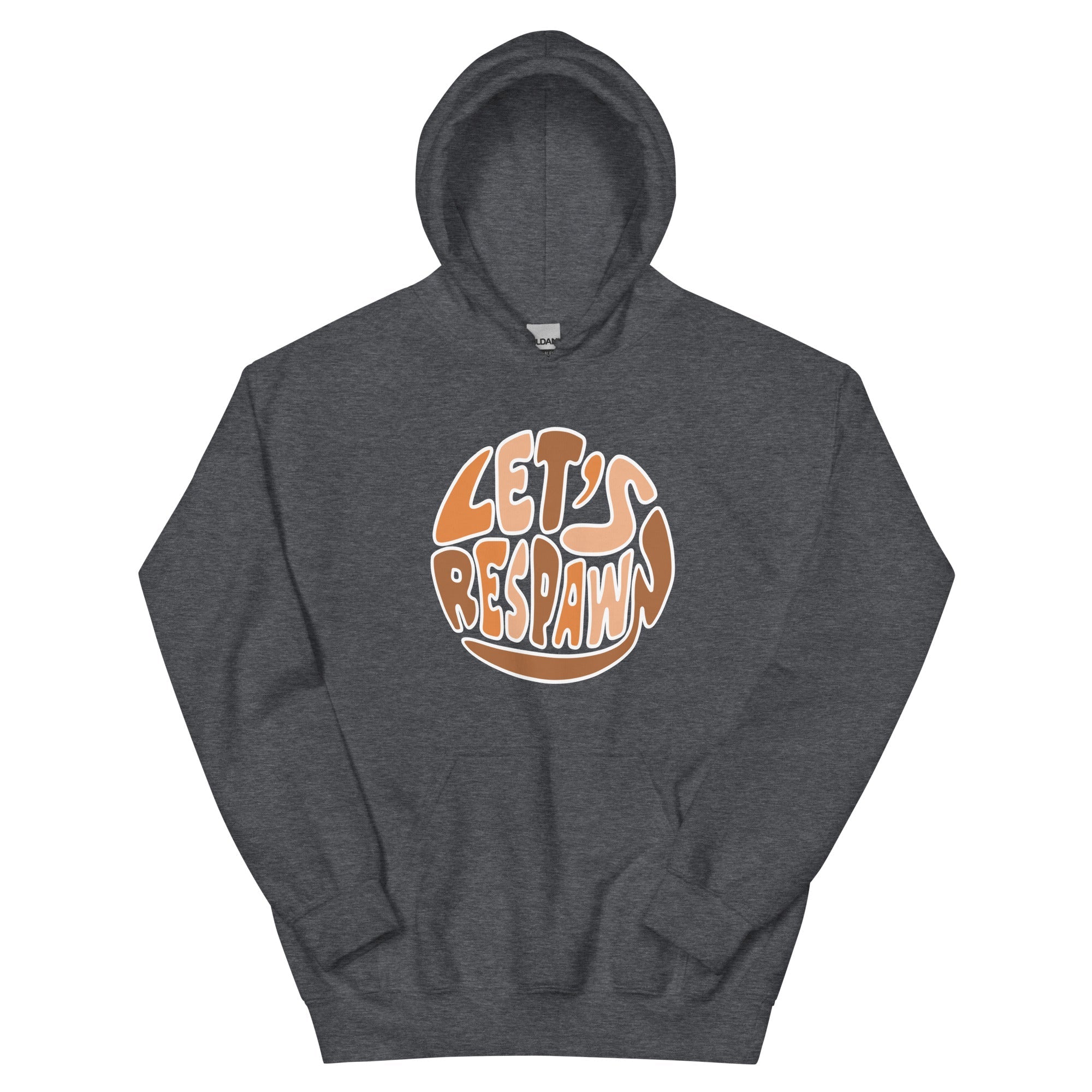 Let's Respawn | Unisex Hoodie Threads and Thistles Inventory Dark Heather S