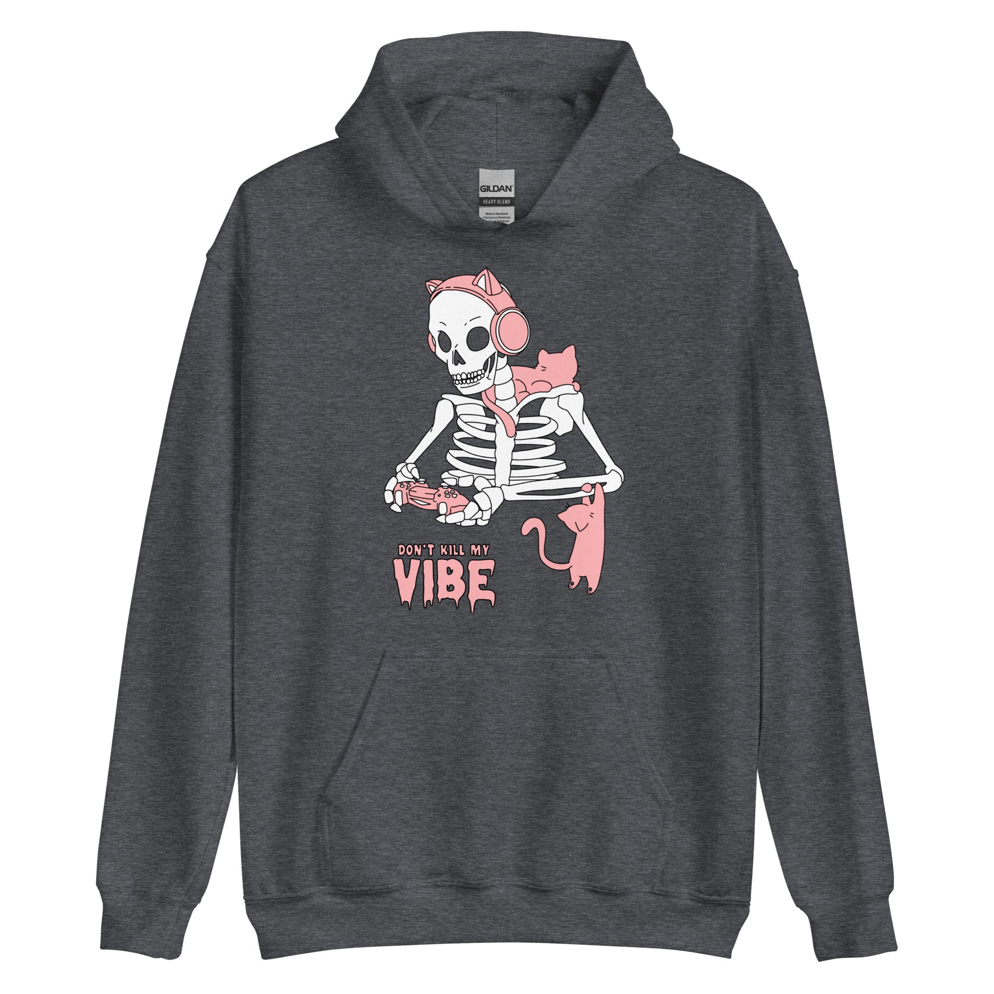 Don't Kill my Vibe | Fall Unisex Hoodie Threads & Thistles Inventory Dark Heather S