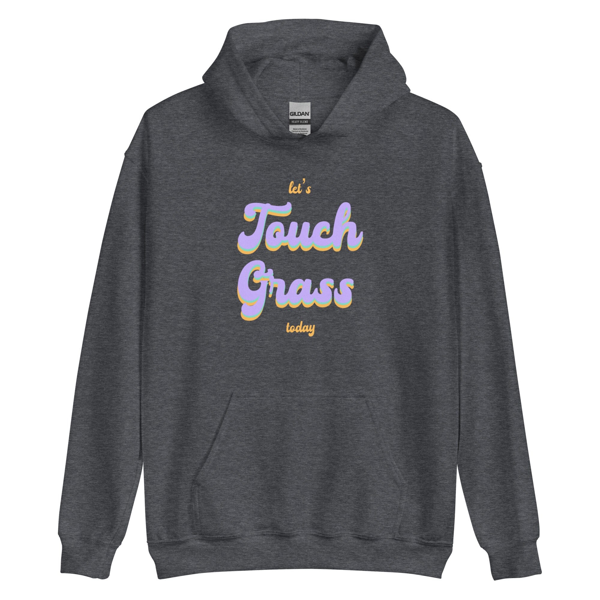Touch Grass | Unisex Hoodie | Gamer Affirmations Threads & Thistles Inventory Dark Heather S