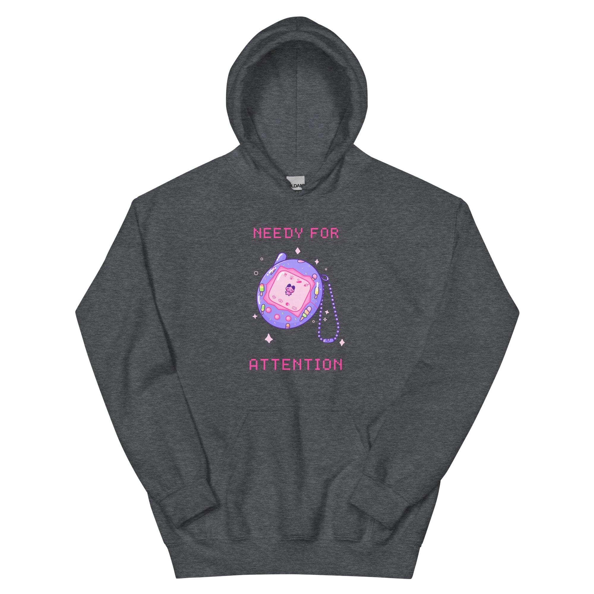 Needy for Attention | Unisex Hoodie | Retro Gaming Threads & Thistles Inventory Dark Heather S