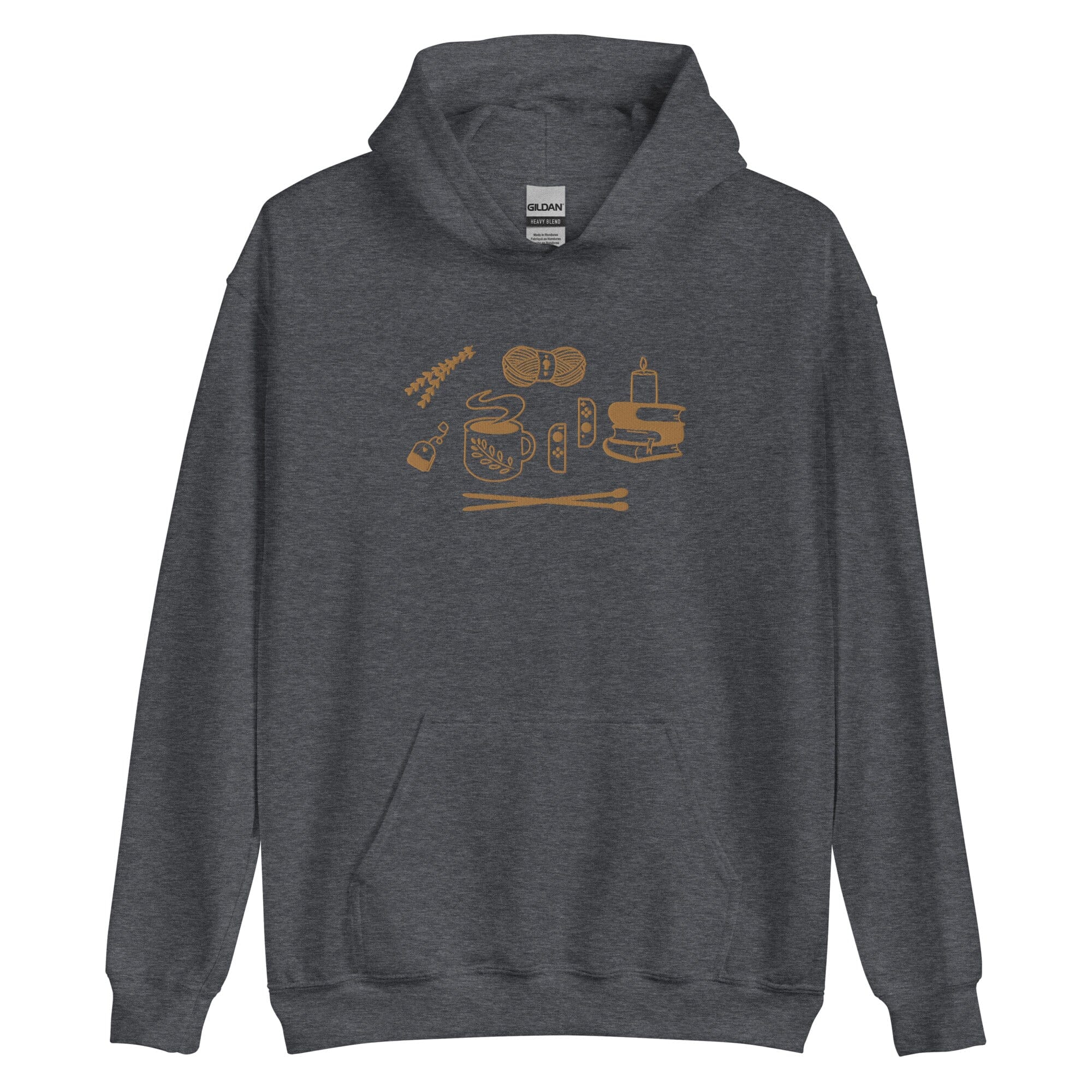 Cozy Hobbies | Unisex Hoodie | Cozy Gamer Threads & Thistles Inventory Dark Heather S