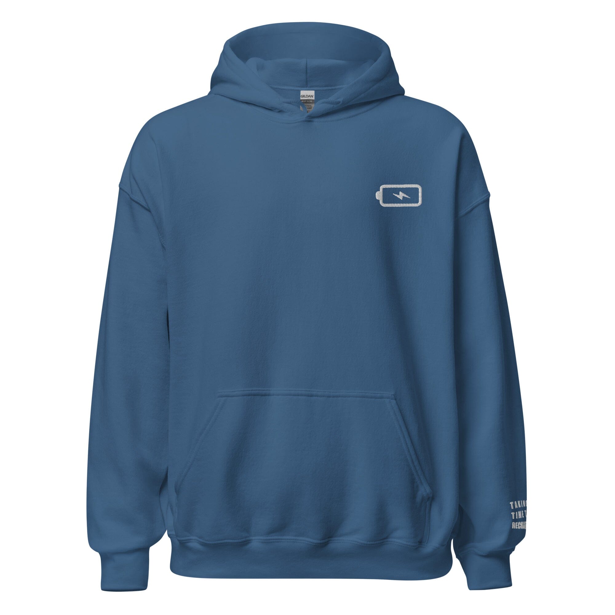Taking Time to Recharge | Unisex Hoodie | Gamer Affirmations Threads & Thistles Inventory Indigo Blue S