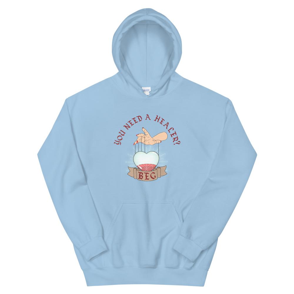 Beg | Unisex Hoodie | FPS/TPS Threads and Thistles Inventory Light Blue S