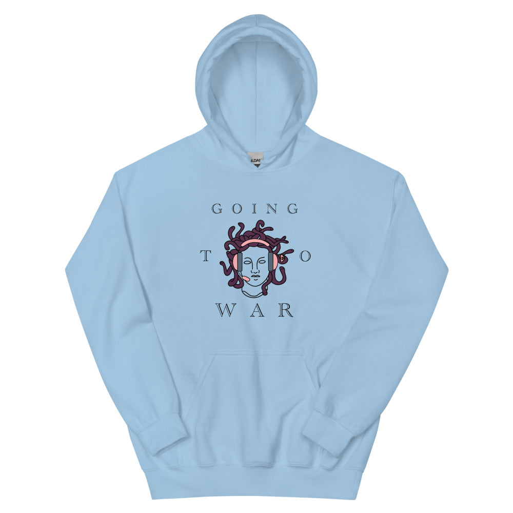Going to War | Unisex Hoodie | Feminist Gamer Threads and Thistles Inventory Light Blue S