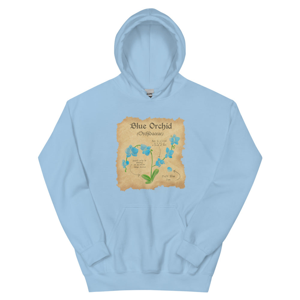 Blue Orchid | Unisex Hoodie | Minecraft Threads and Thistles Inventory Light Blue S