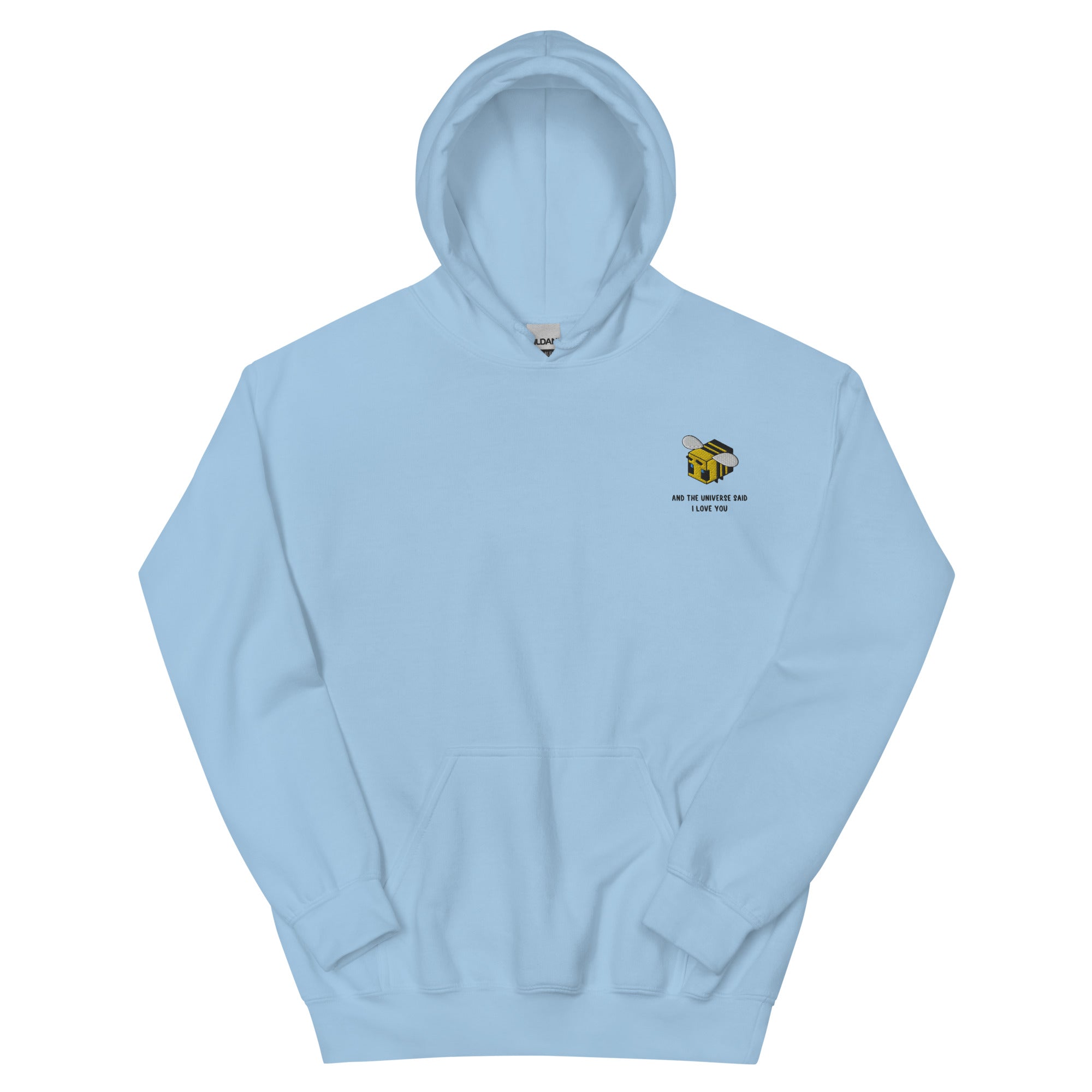 The Universe Said I Love You | Unisex Hoodie | Minecraft Threads and Thistles Inventory Light Blue S