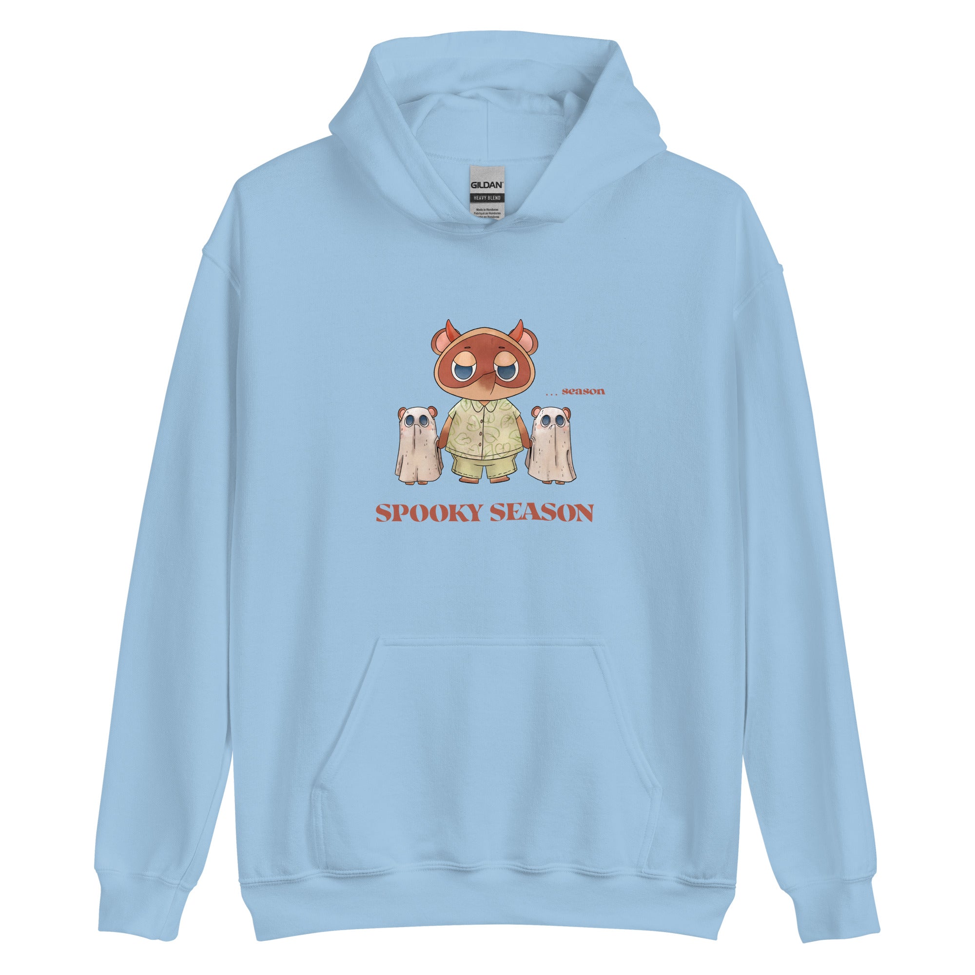 Spooky Season | Unisex Hoodie | Animal Crossing Fall Cozy Gamer Threads and Thistles Inventory Light Blue S