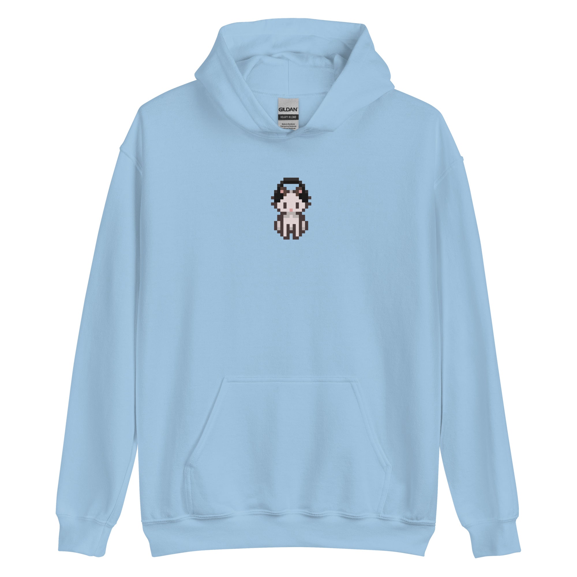 Gamer Kitty | Unisex Hoodie | Cozy Gamer Threads & Thistles Inventory Light Blue S
