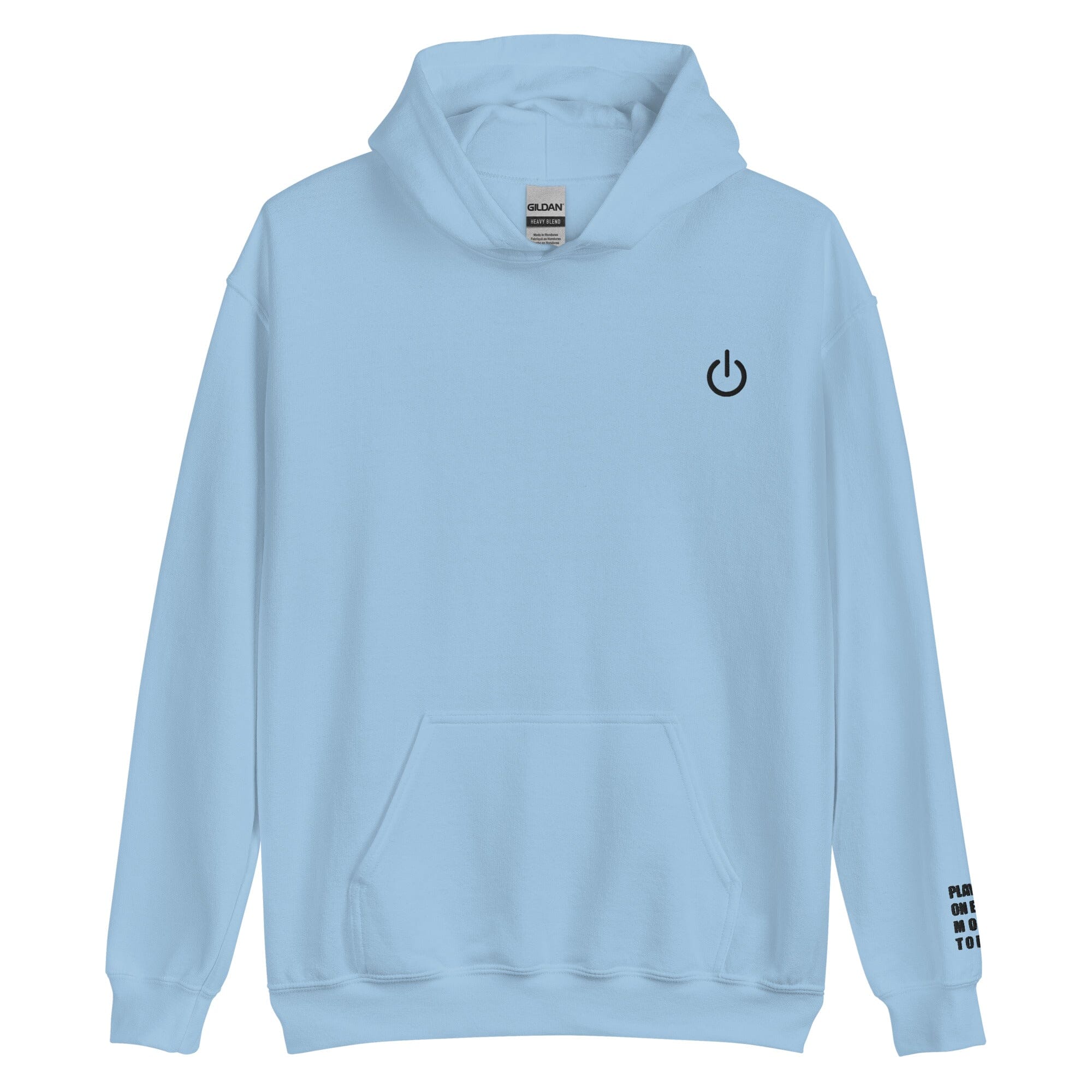 Playing on Easy Mode | Unisex Hoodie | Gamer Affirmations Threads & Thistles Inventory Light Blue S