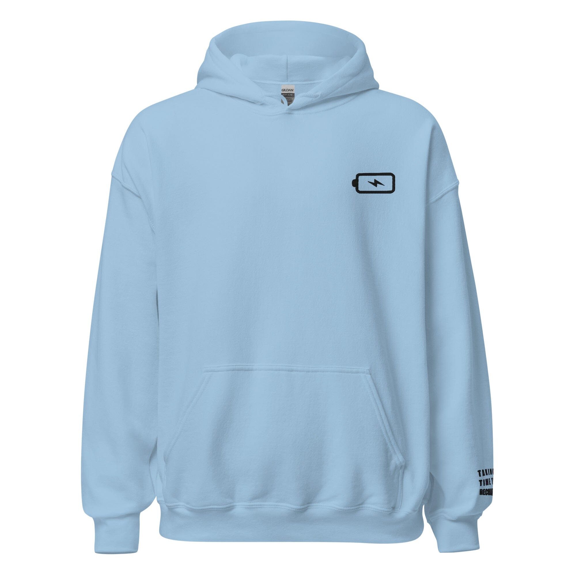 Taking Time to Recharge | Unisex Hoodie | Gamer Affirmations Threads & Thistles Inventory Light Blue S