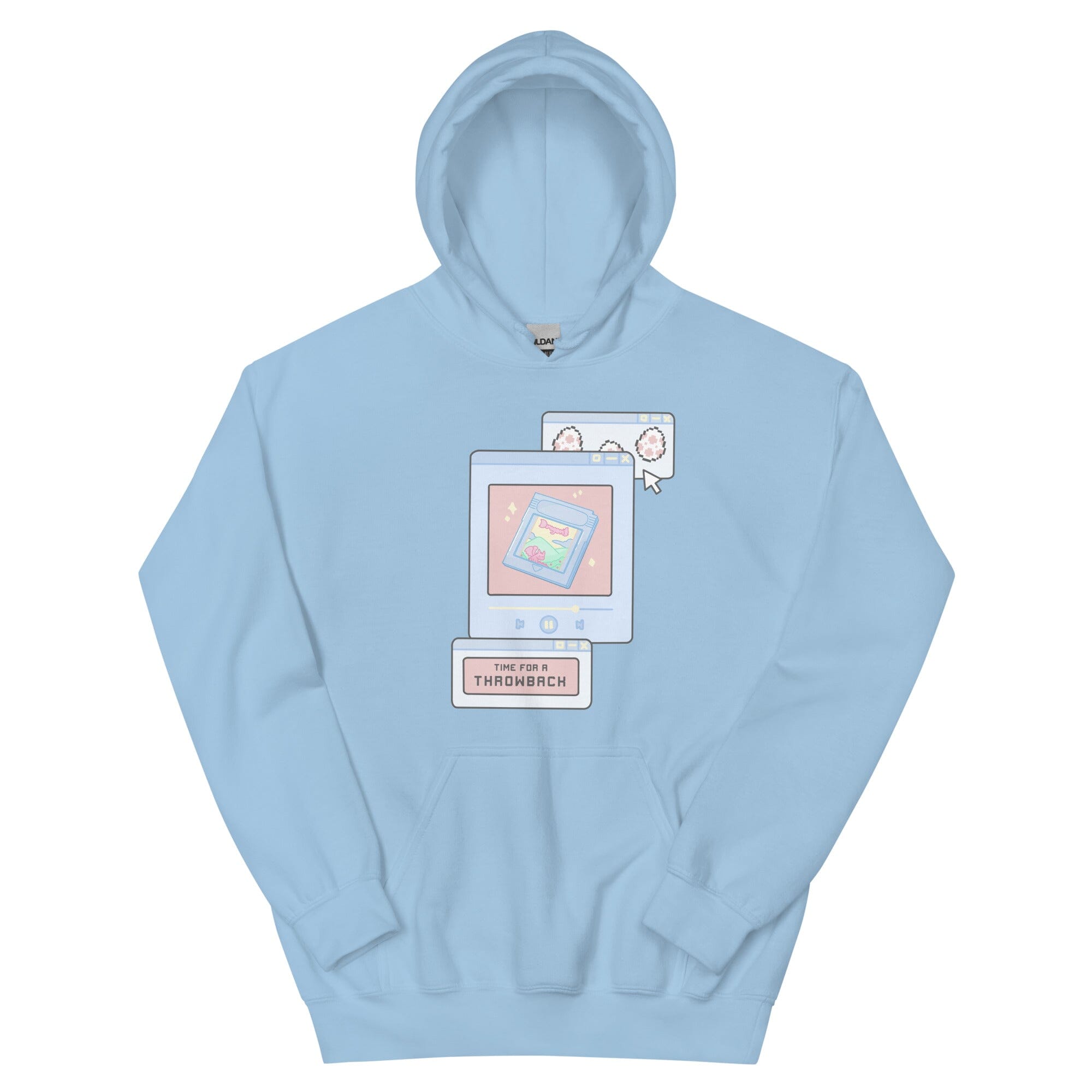 Time for a Throwback | Unisex Hoodie | Retro Gaming Threads & Thistles Inventory Light Blue S