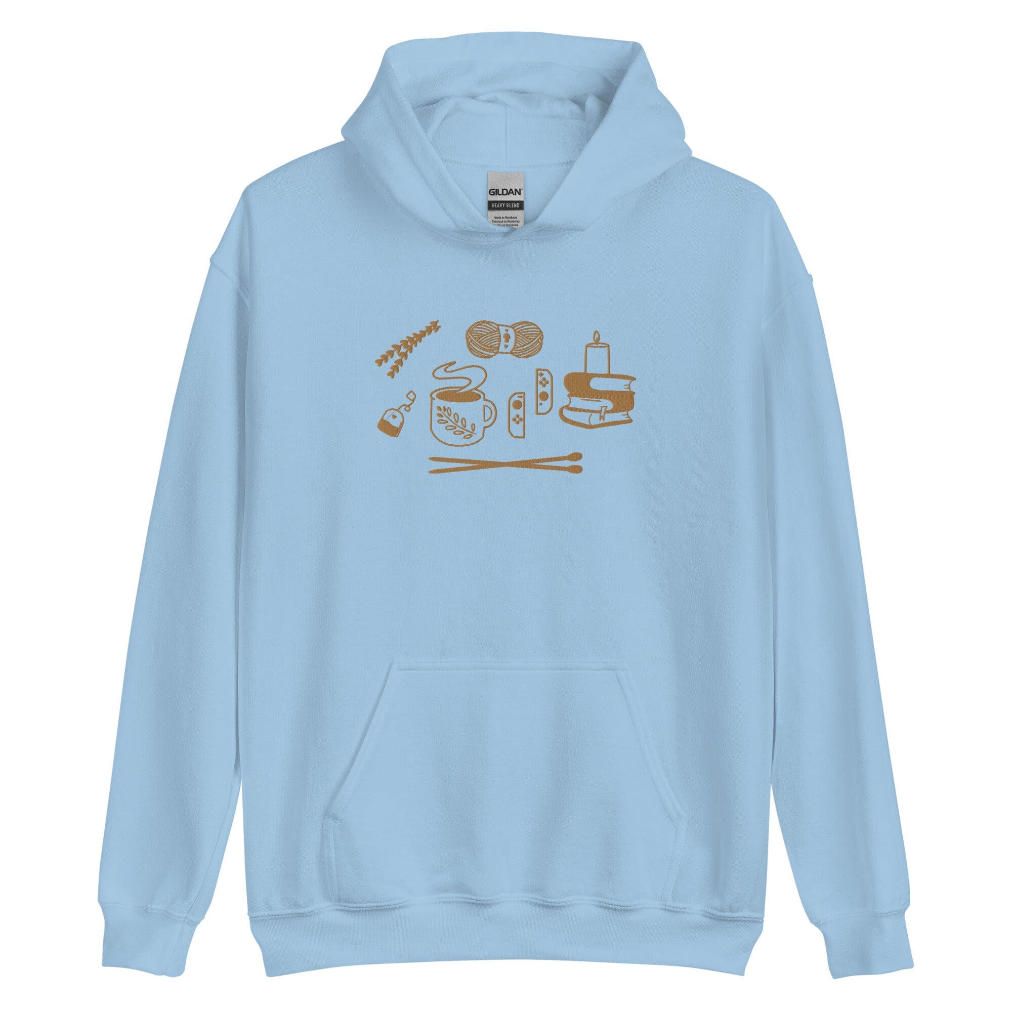 Cozy Hobbies | Unisex Hoodie | Cozy Gamer Threads & Thistles Inventory Light Blue S