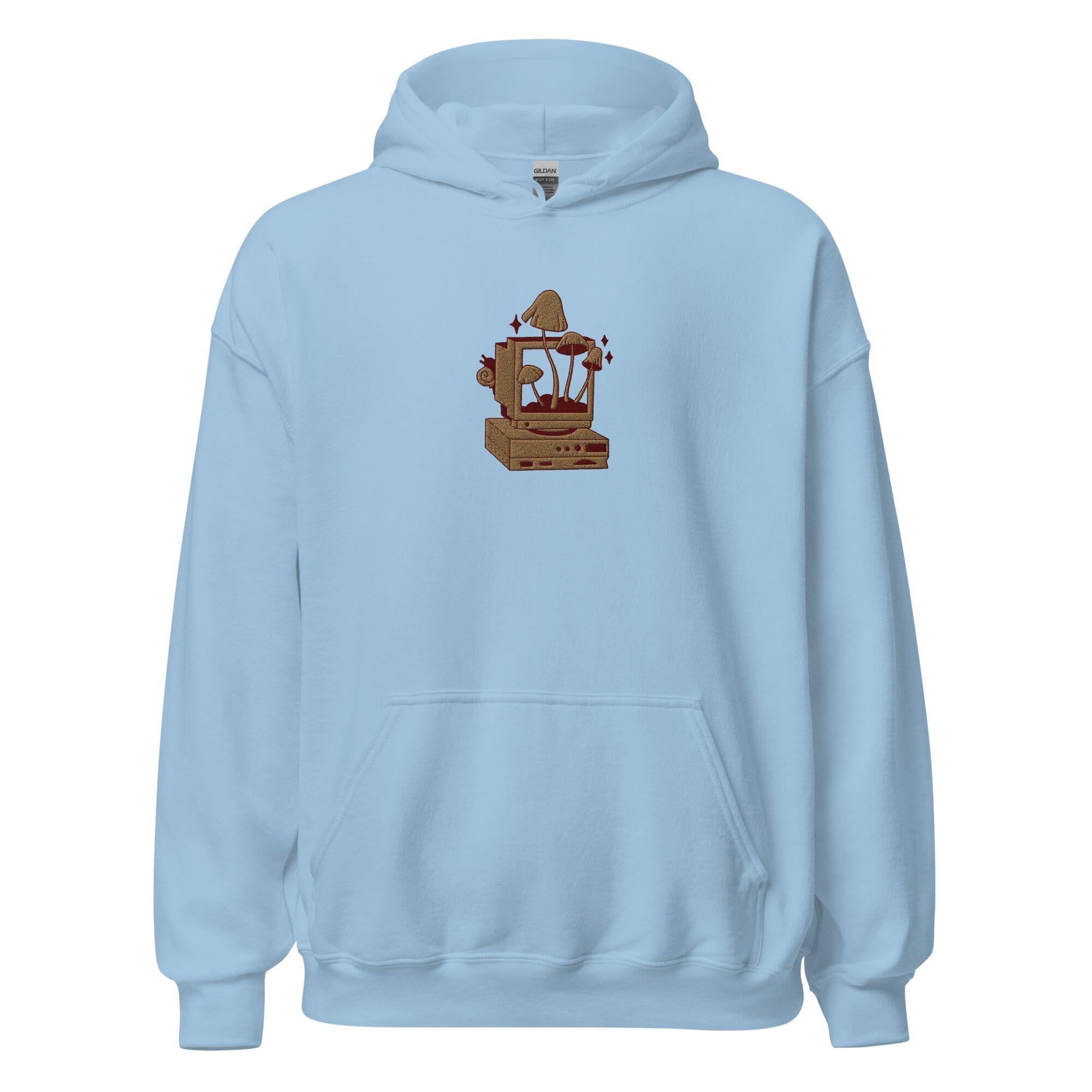Cozy PC Gaming | Embroidered Unisex Hoodie | Cozy Gamer Threads & Thistles Inventory Light Blue S