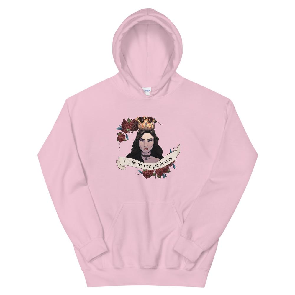 Lie to Me | Unisex Hoodie | The Witcher Threads and Thistles Inventory Light Pink S