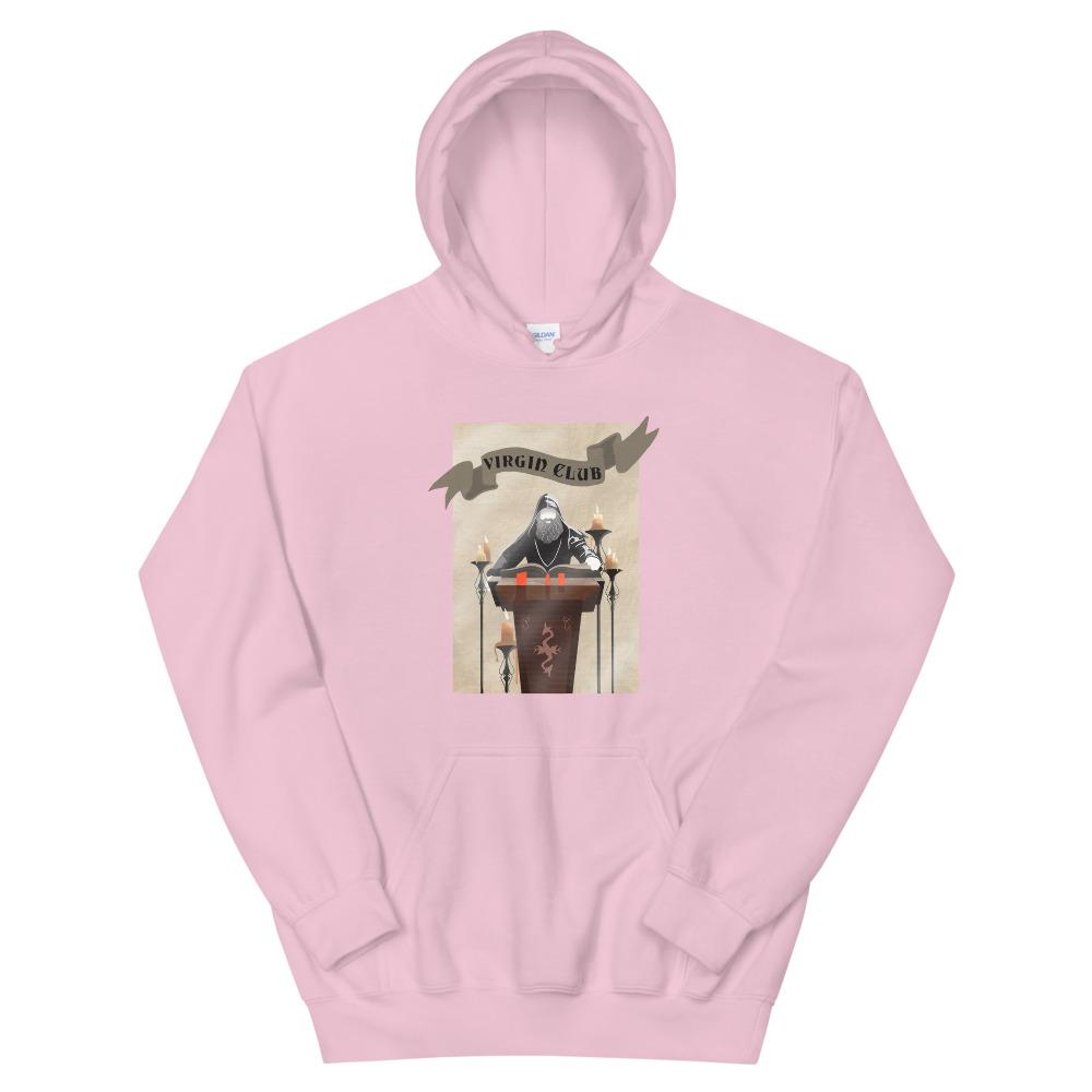 Virgin Club | Unisex Hoodie | Skyrim Threads and Thistles Inventory Light Pink S
