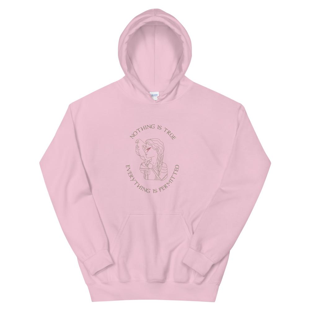 Nothing is True | Unisex Hoodie | Assassin's Creed Threads and Thistles Inventory Light Pink S