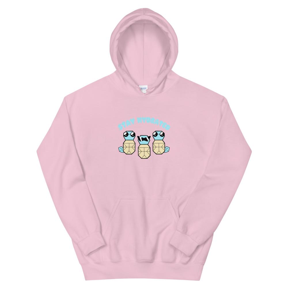 Stay Hydrated | Unisex Hoodie | Pokemon Threads and Thistles Inventory Light Pink S