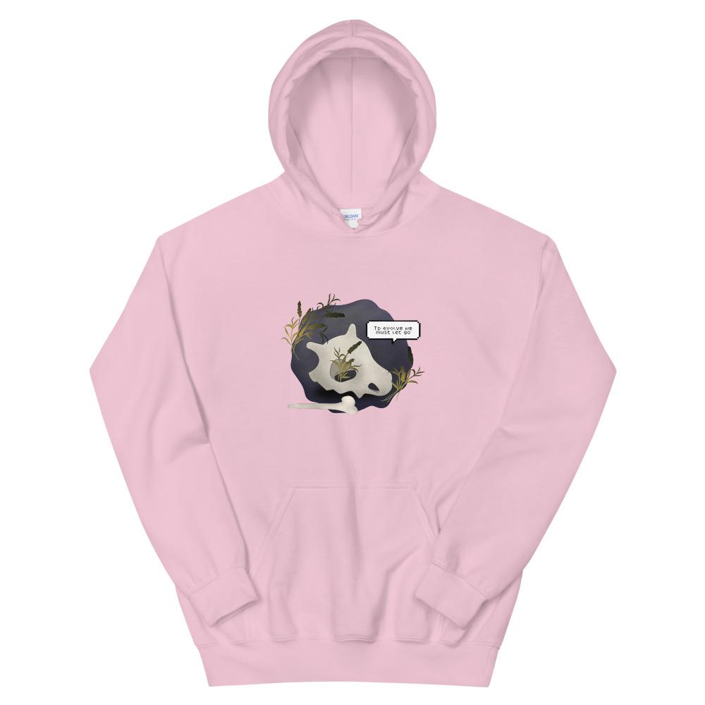 To Evolve | Unisex Hoodie | Pokemon Threads and Thistles Inventory Light Pink S